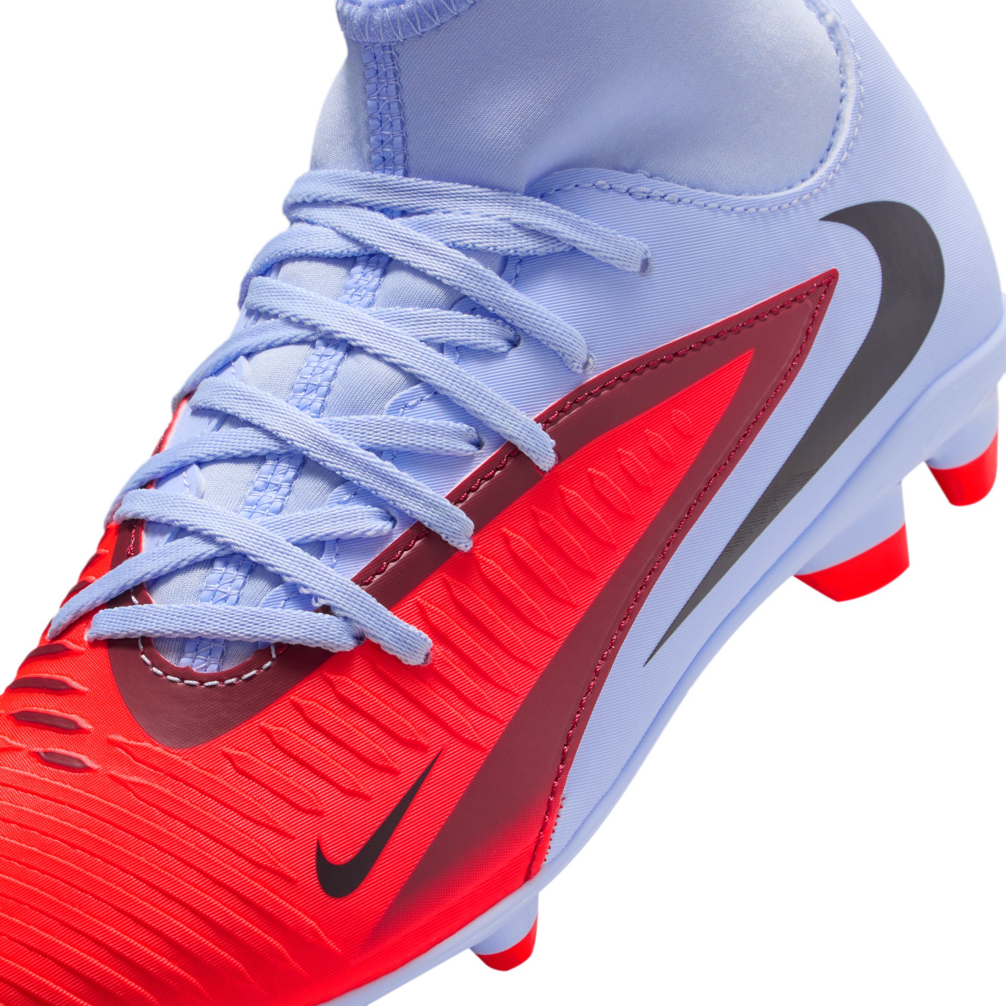 NIKE JR PHANTOM 6 HIGH CLUB FG/MG ROYAL TINT/BRIGHT CRIMSON – Bild 6