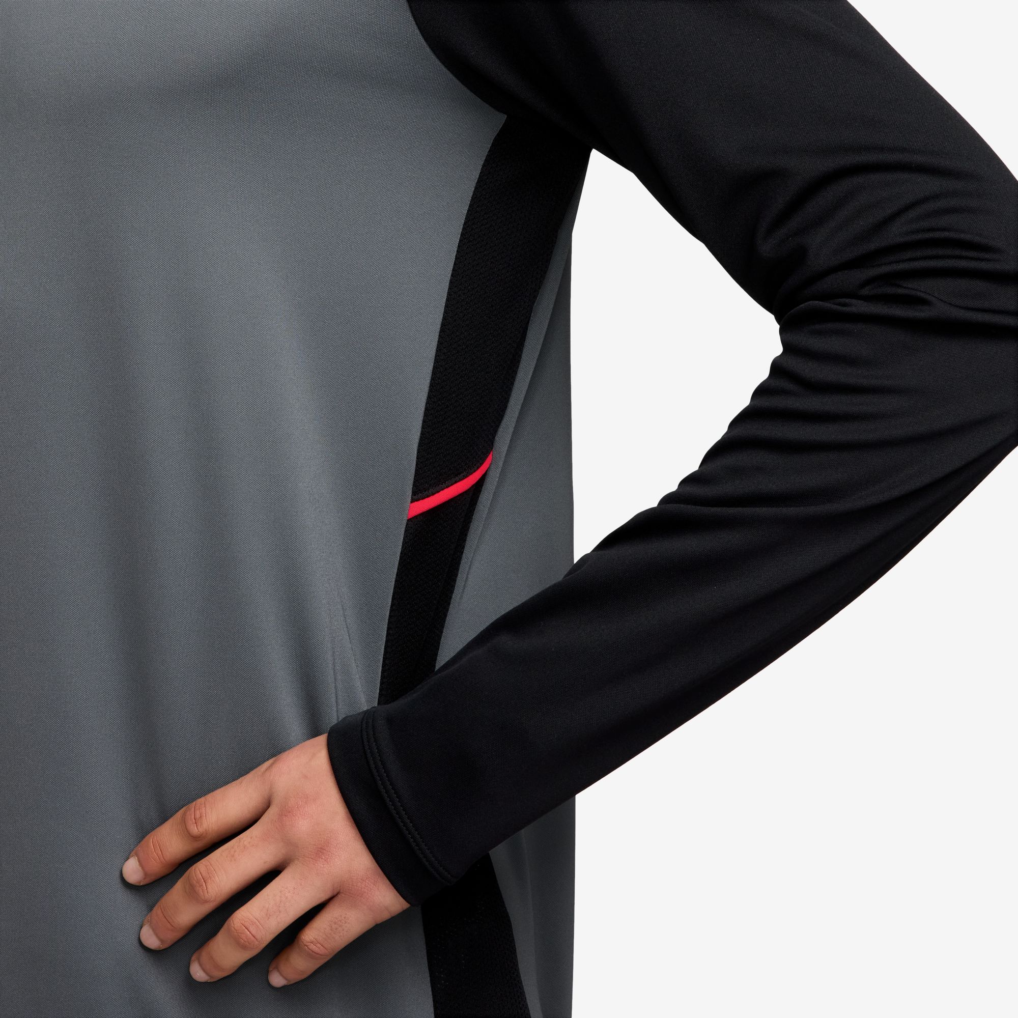 NIKE M NK DF ACD25 DRIL TOP BR COOL GREY/BLACK/BRIGHT CRIMSON – Bild 3
