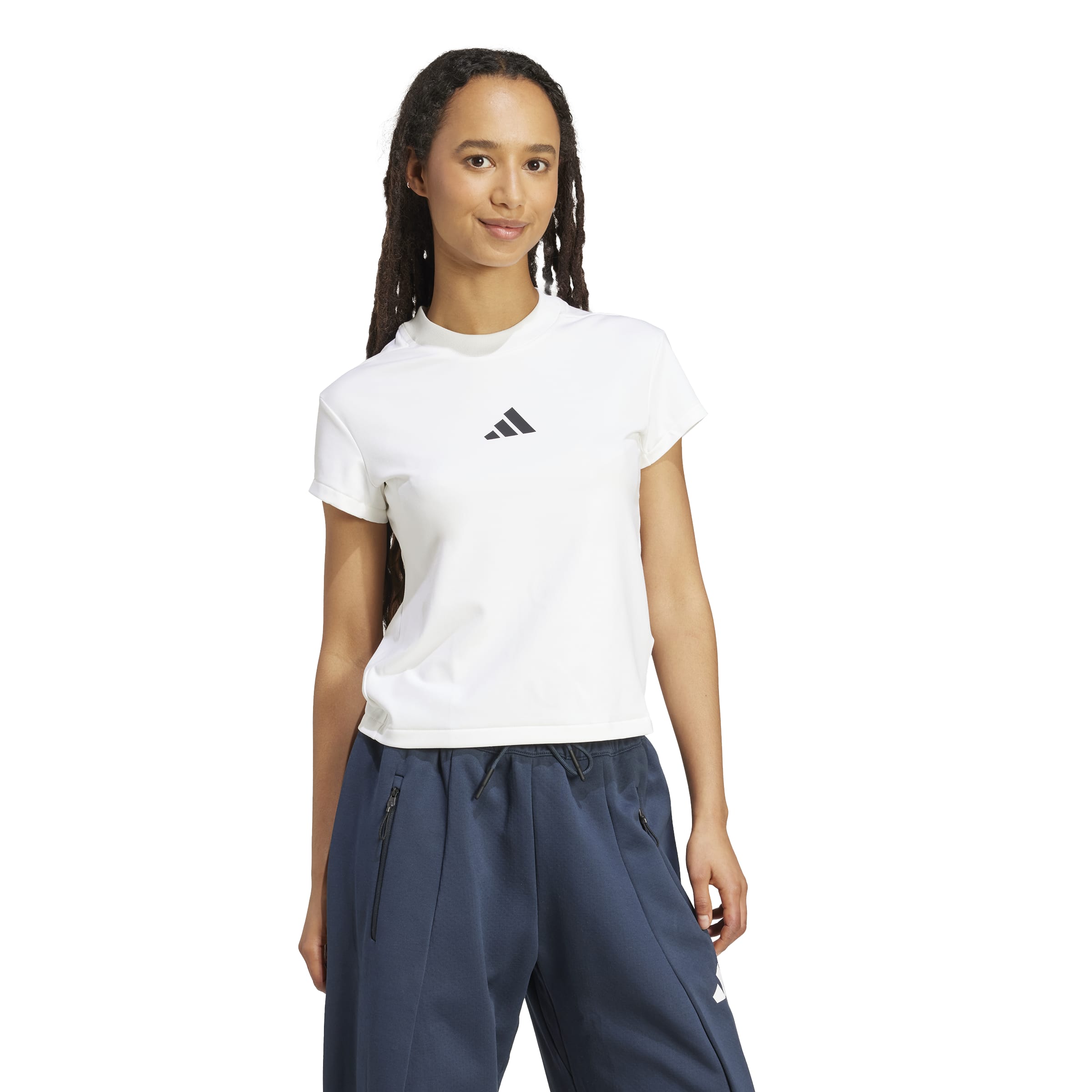 ADIDAS W Z.N.E. BB TEE WHITE – Bild 4