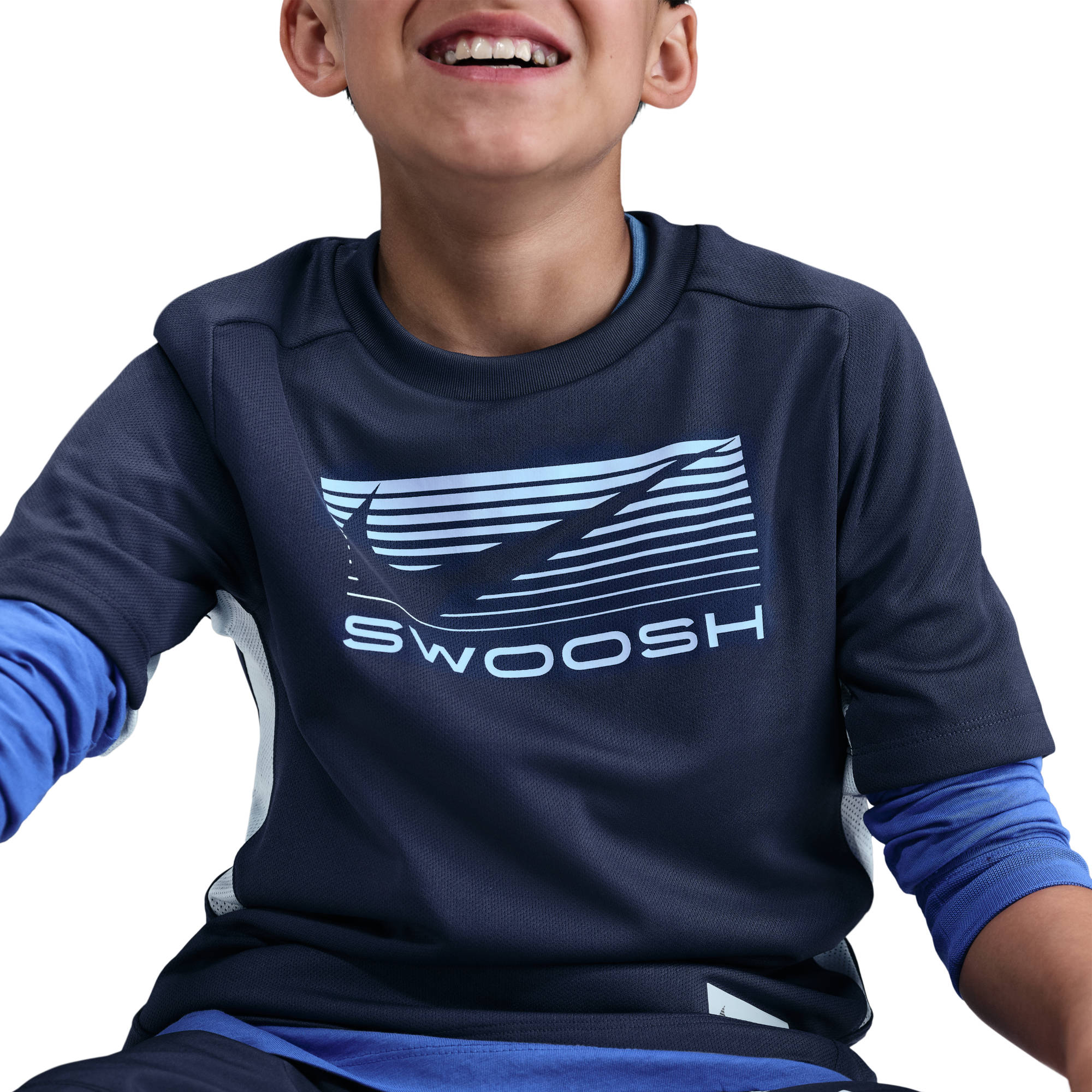 NIKE B NK DF MULTI  SS TOP GX LOVE MIDNIGHT NAVY/CELESTINE BLUE – Bild 4