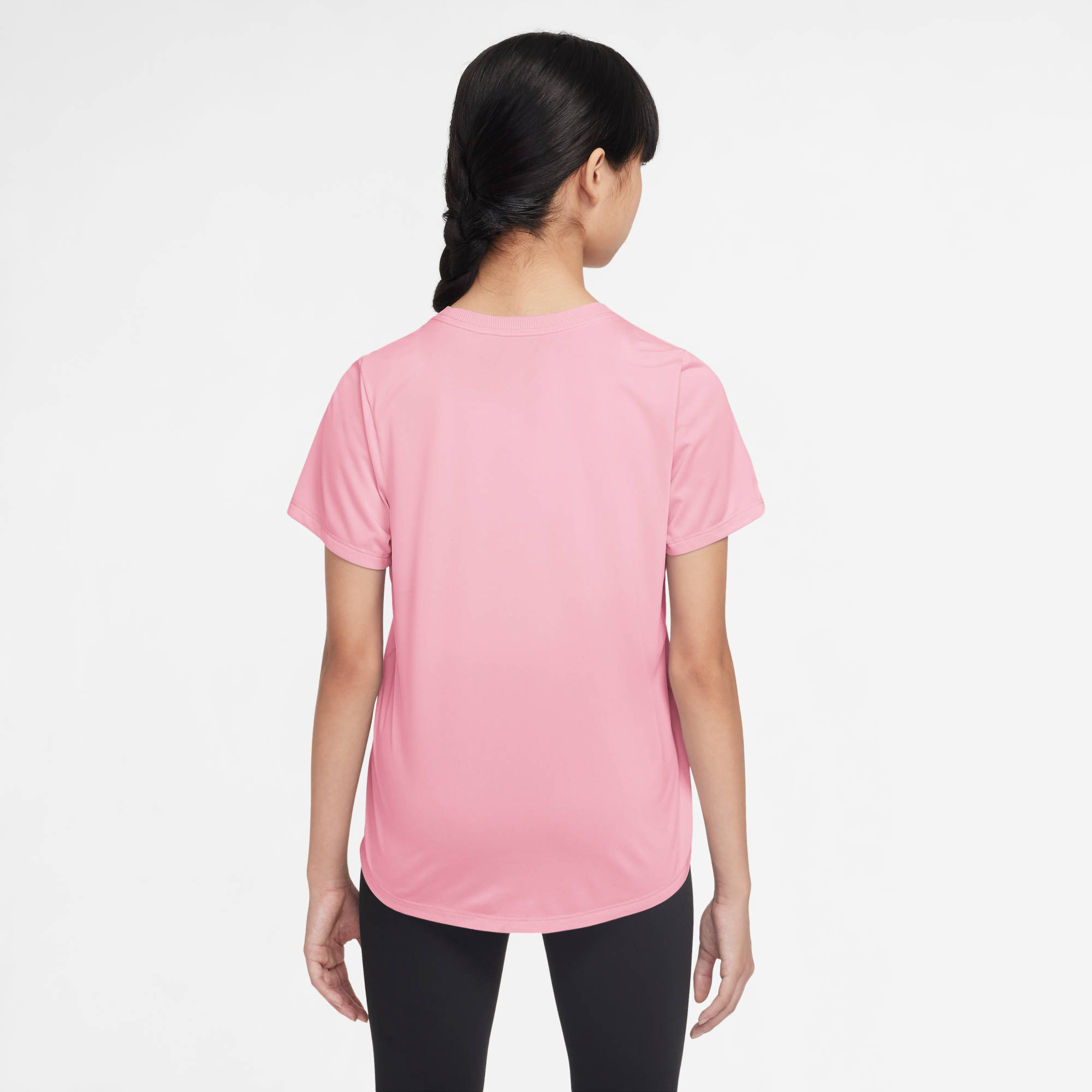 NIKE G NK DF ONE STD SS TOP HBR MED SOFT PINK/WHITE – Bild 5