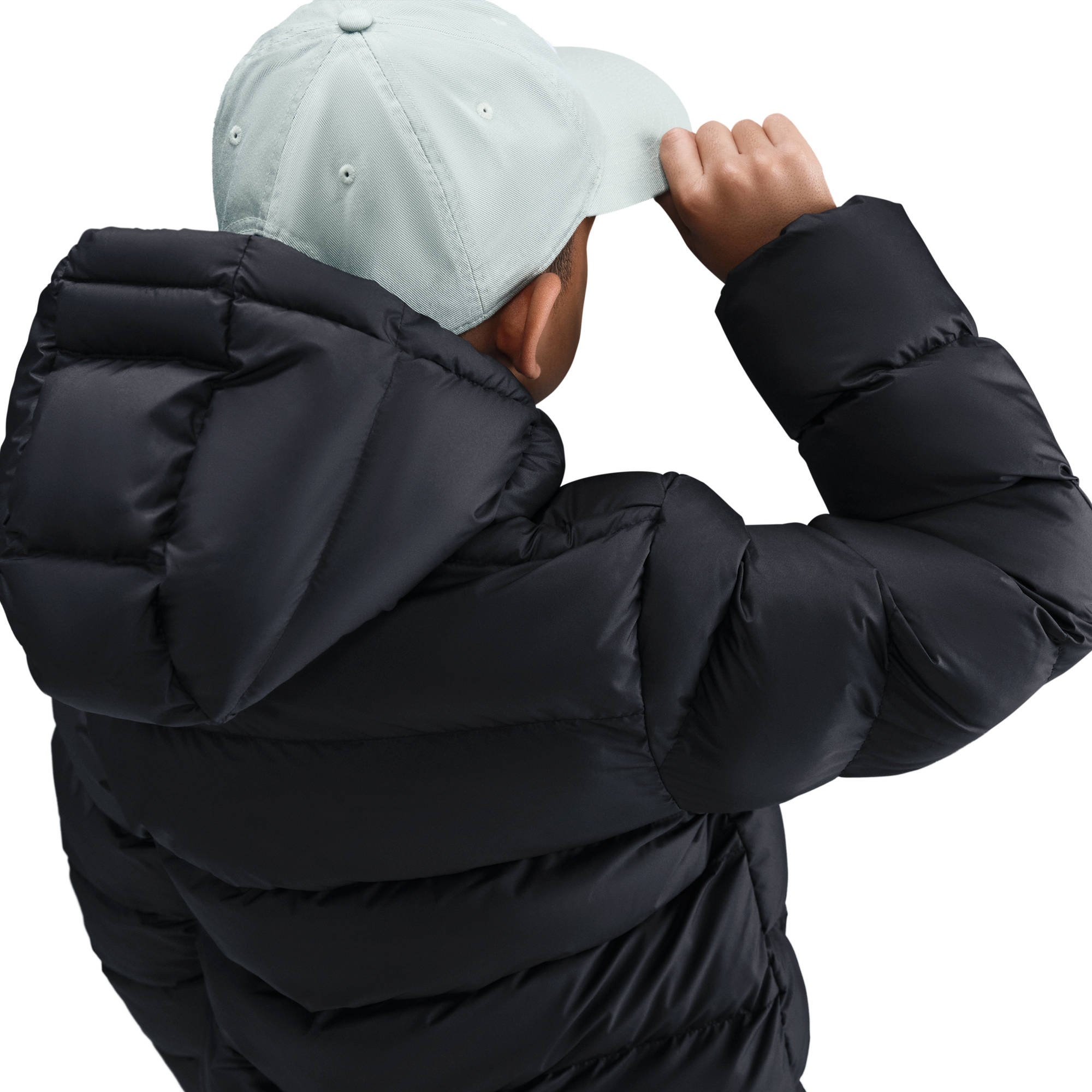 NIKE K NSW TF ADP PUFFER BLACK/WHITE – Bild 2