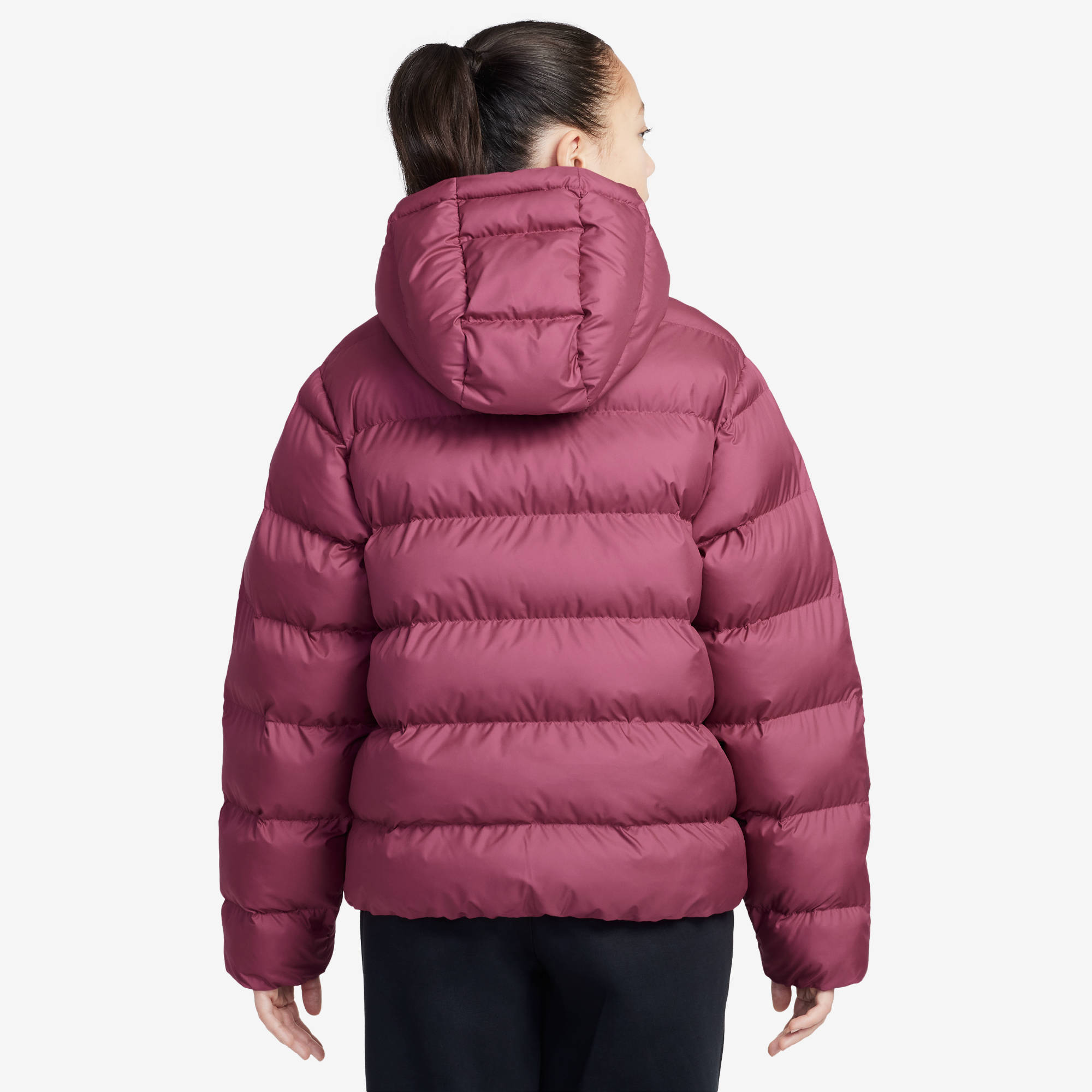 NIKE K NSW TF ADP PUFFER SWEET BEET/WHITE – Bild 2