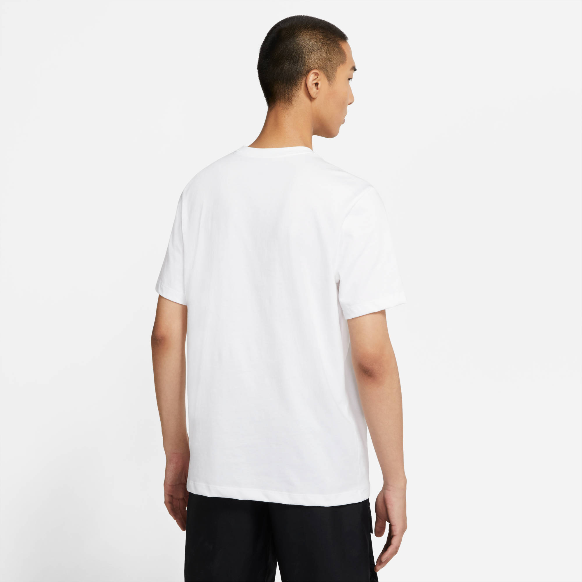 NIKE M NSW TEE ICON SWOOSH WHITE/BLACK – Bild 2