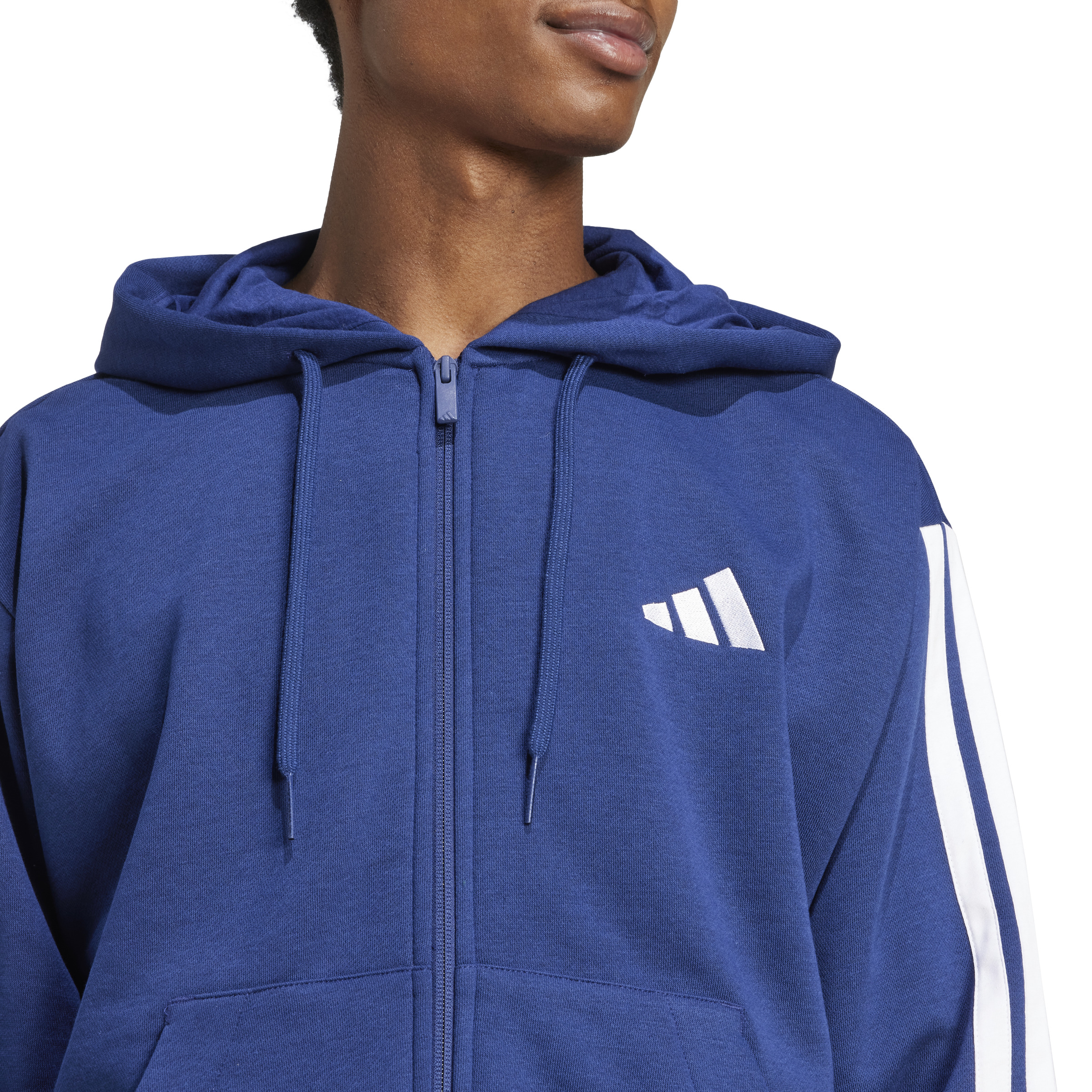 ADIDAS M 3S FL FZ HD DKBLUE/WHITE – Bild 5