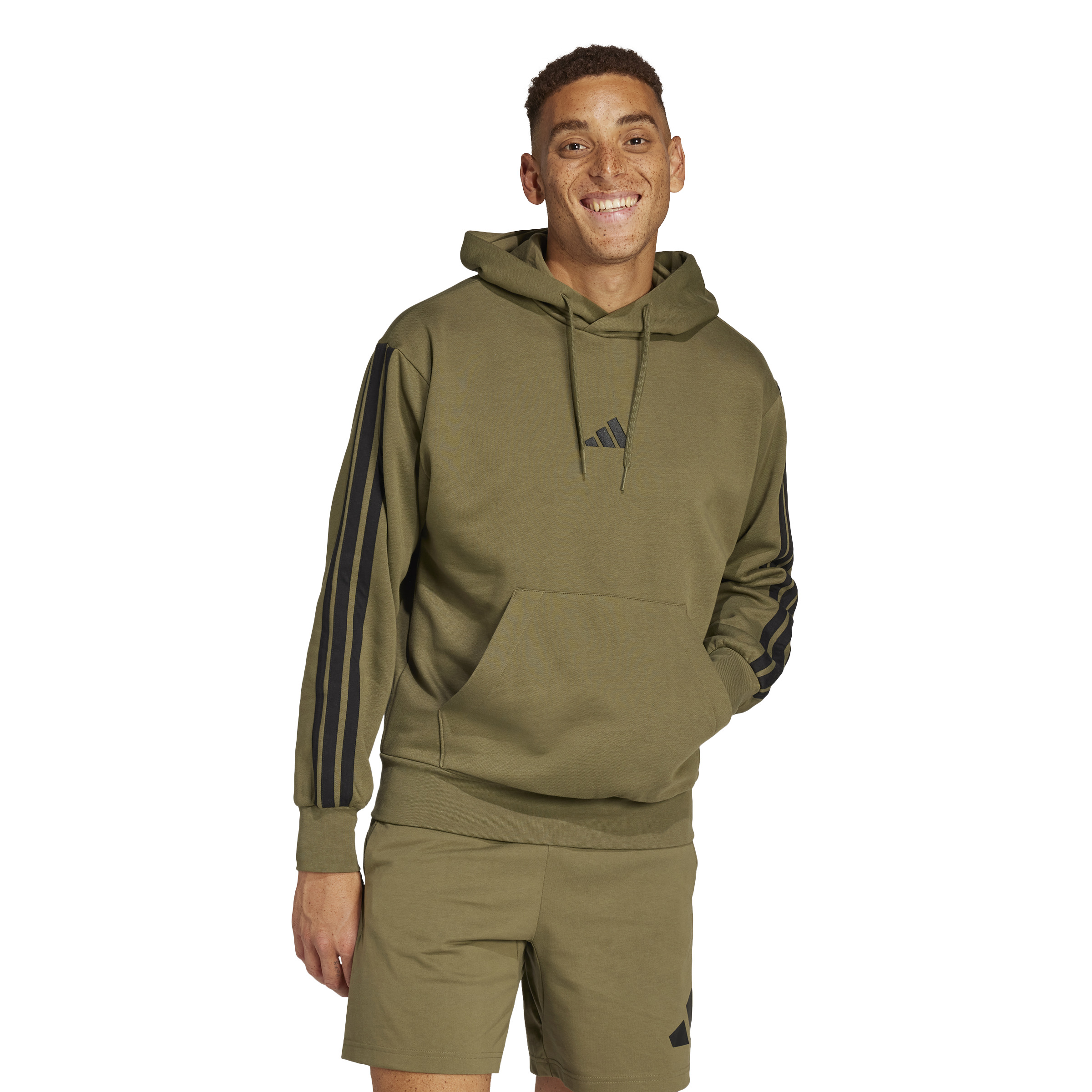 ADIDAS M 3S FL HD OLISTR/BLACK – Bild 2