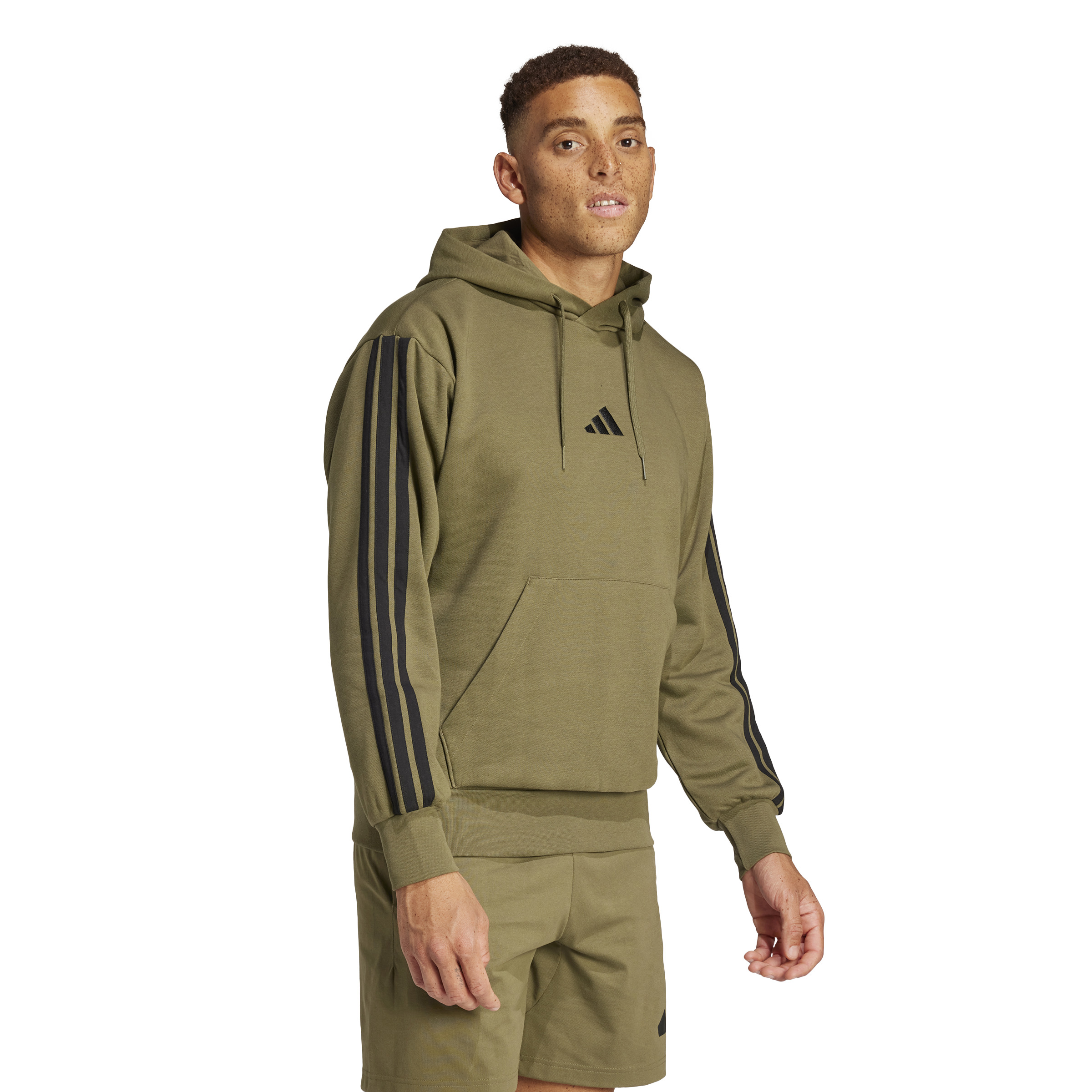 ADIDAS M 3S FL HD OLISTR/BLACK – Bild 4