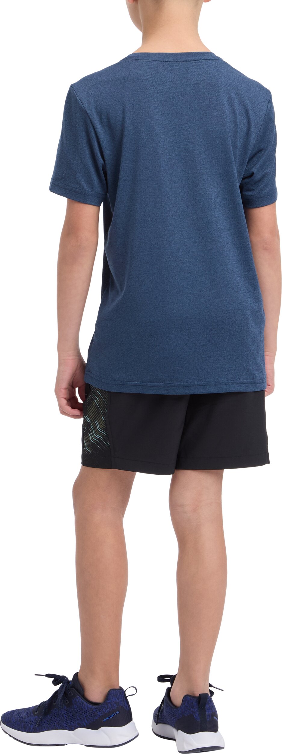ENERGETICS Ju.-T-Shirt Tibo B MELANGE/NAVY DARK – Bild 2