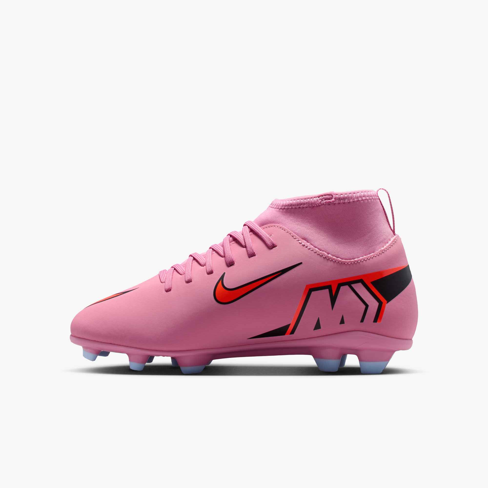 NIKE JR SUPERFLY 10 CLUB FG/MG MAGIC FLAMINGO/BLACK-TOTAL CRI – Bild 4