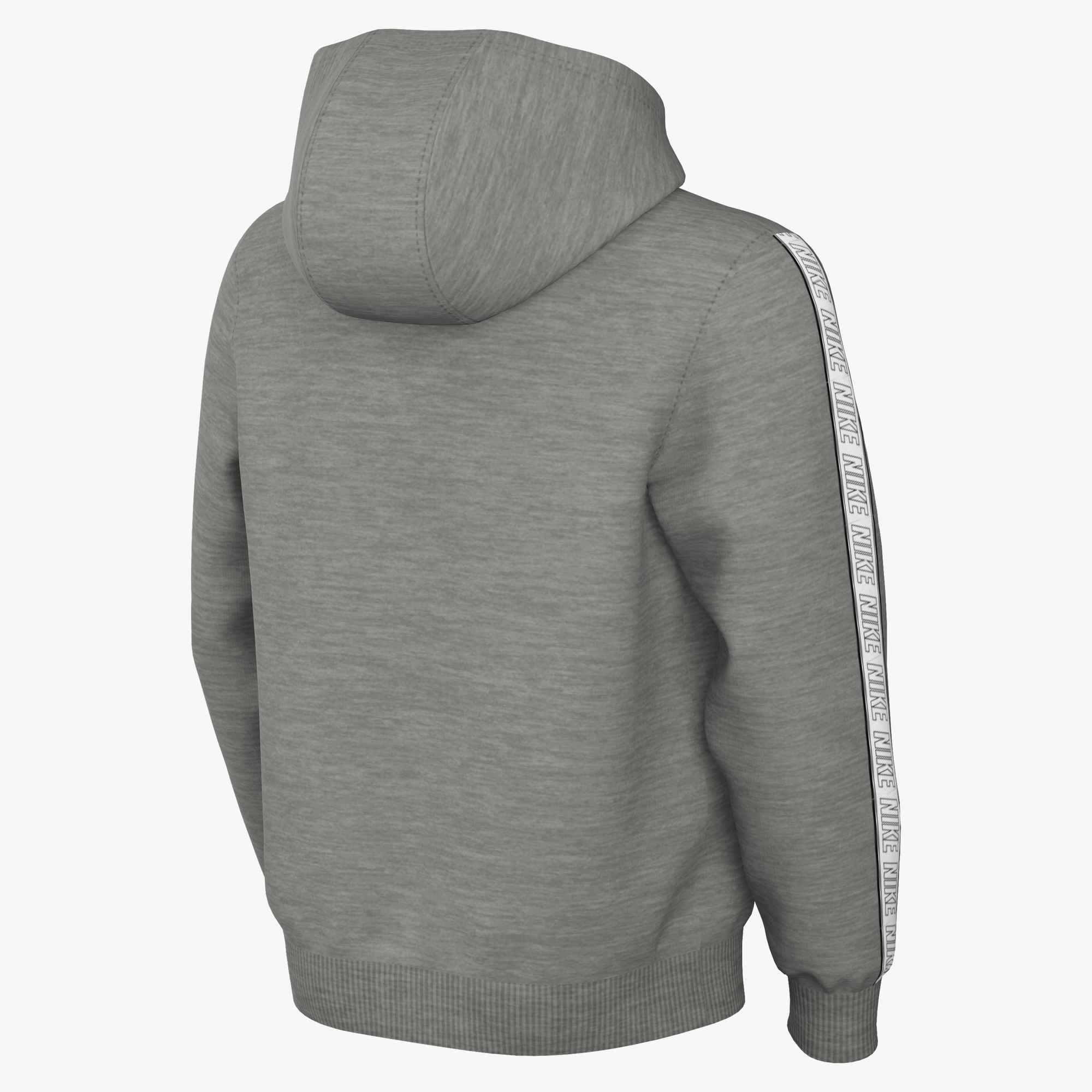 NIKE K NSW CLUB+ FLC HDY DK GREY HEATHER/WHITE/WHITE – Bild 2