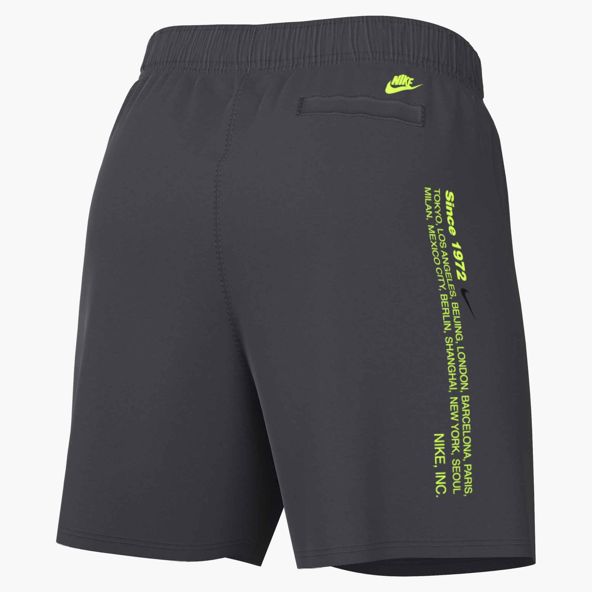NIKE M NK CLUB BB SHORT SWSH SPORT ANTHRACITE/VOLT – Bild 2