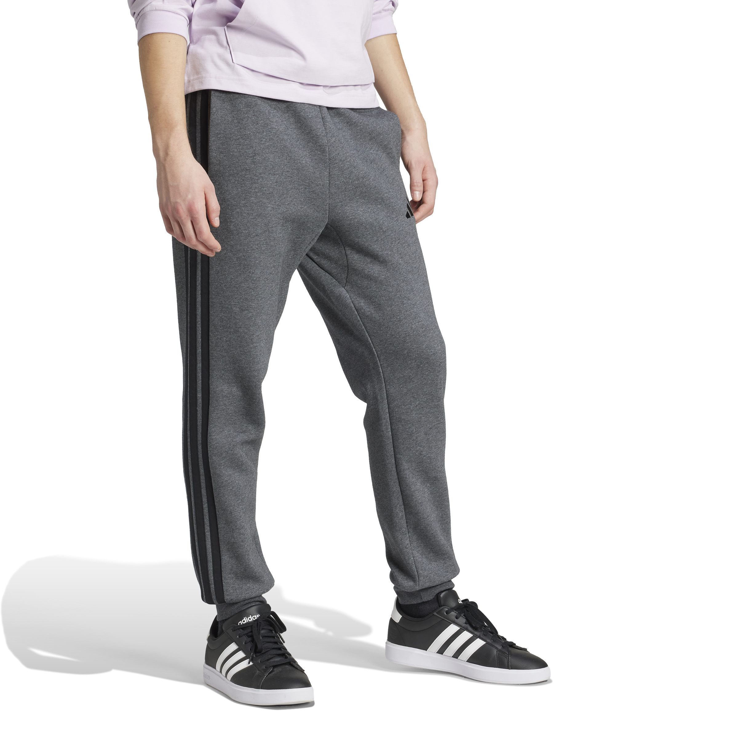 ADIDAS M 3S FL TC PT DGREYH/BLACK – Bild 4