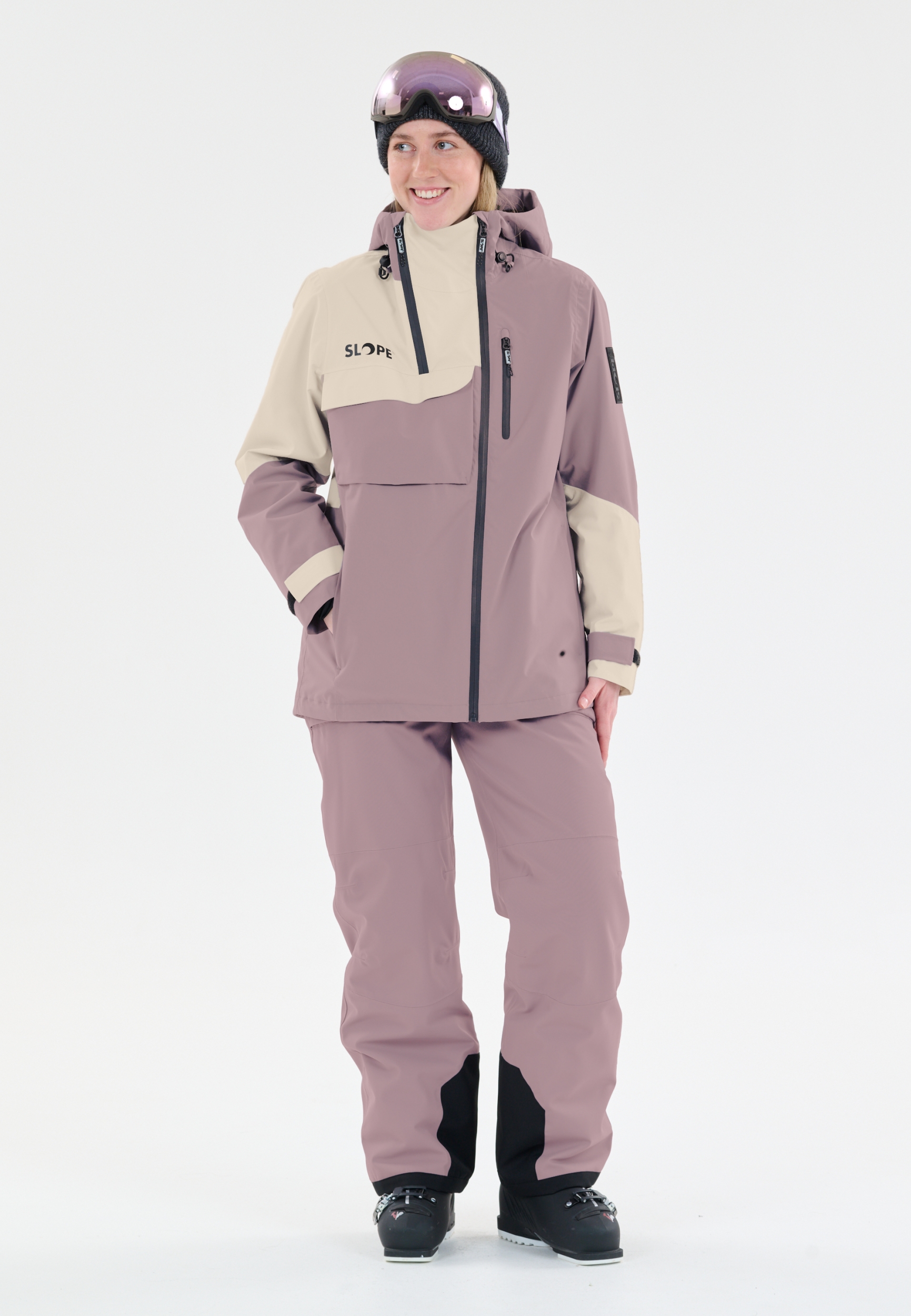 SLOPE Zuko W Ski Jacket W-PRO 15000 GRAY RIDGE – Bild 3