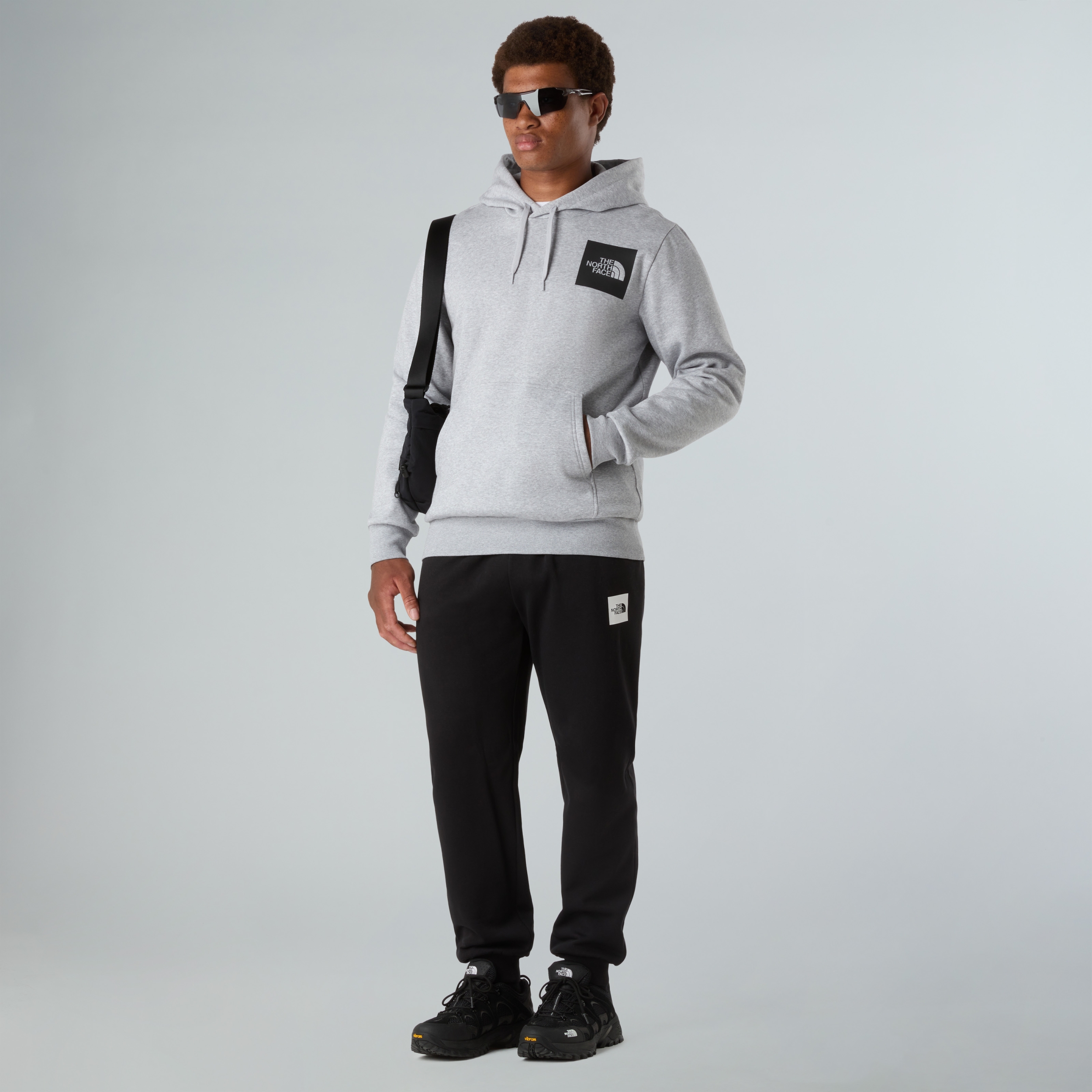 THE NORTH FACE M FINE HOODIE TNF LIGHT GREY HEATHER – Bild 3