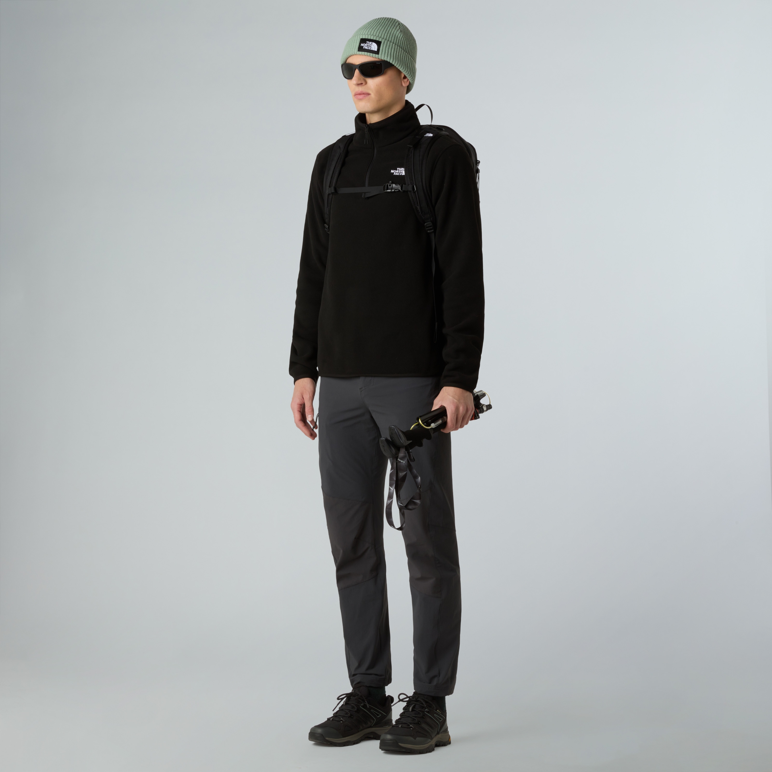 THE NORTH FACE M GLACIER FLEECE 1/4 ZIP JACKET TNF BLACK – Bild 3