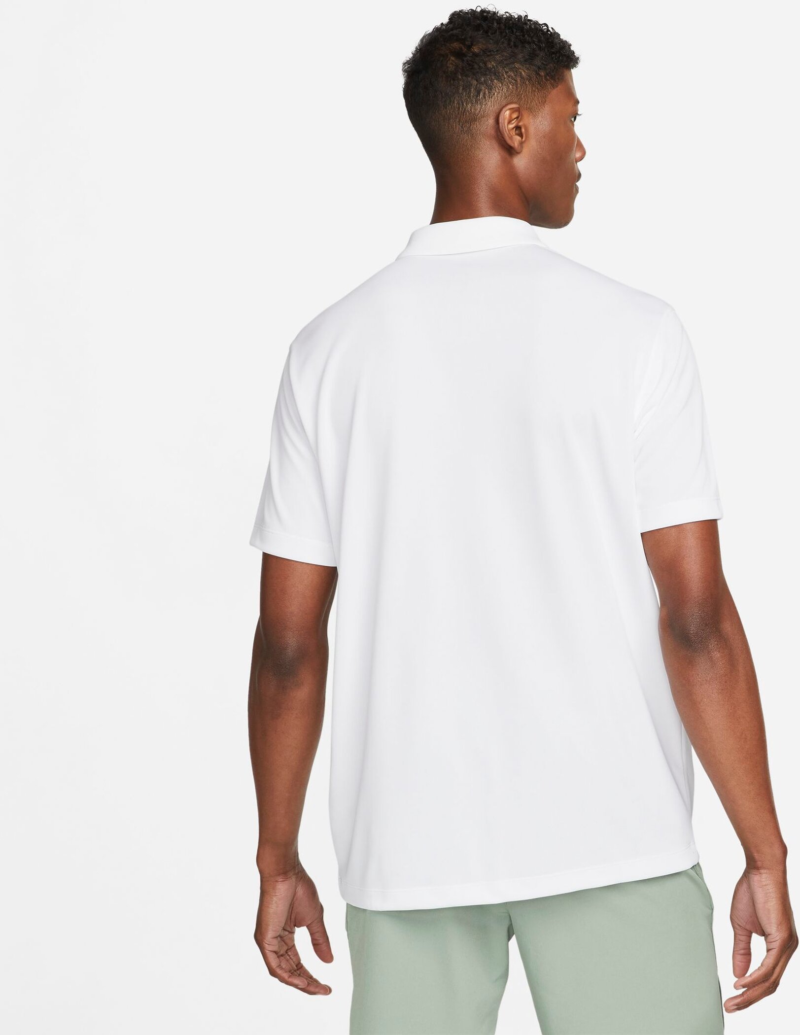 NIKE M NKCT DF POLO SOLID WHITE/BLACK – Bild 2