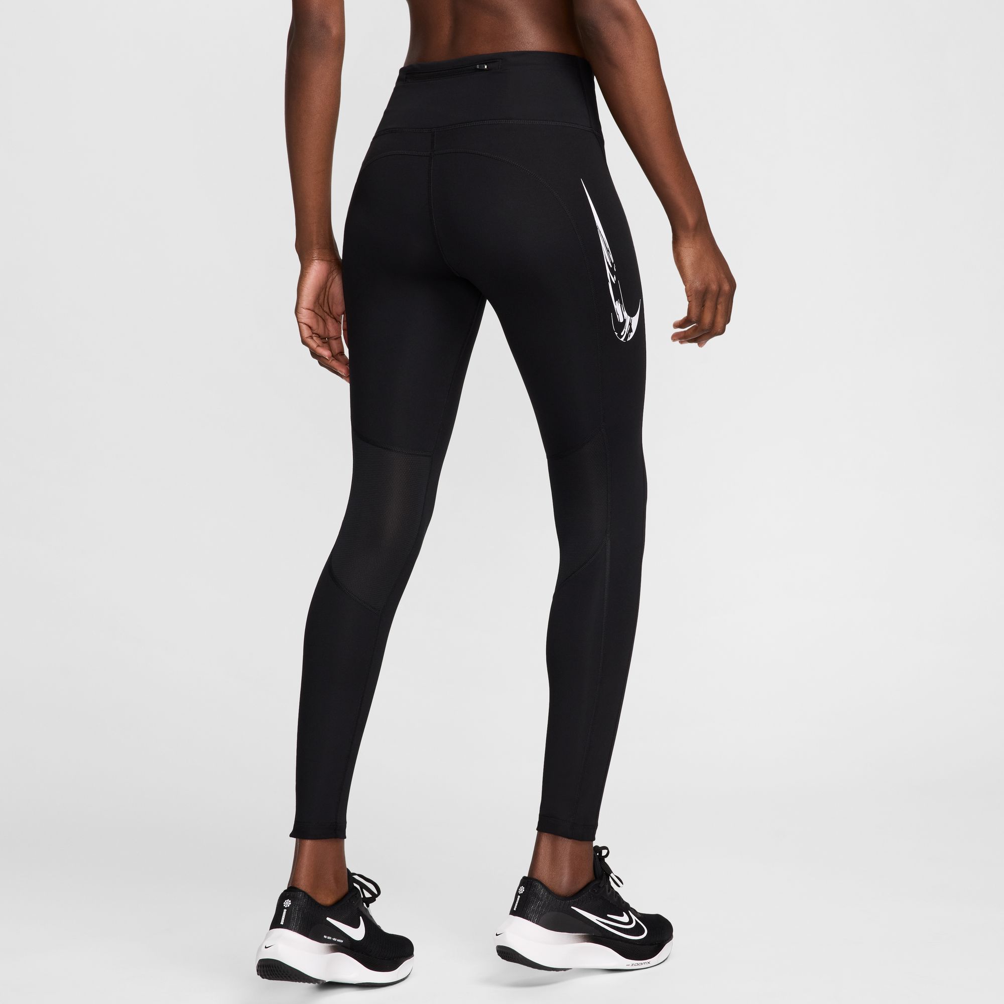 NIKE W NK DF FAST MR 7/8 TIGHT SW BLACK/WHITE – Bild 2