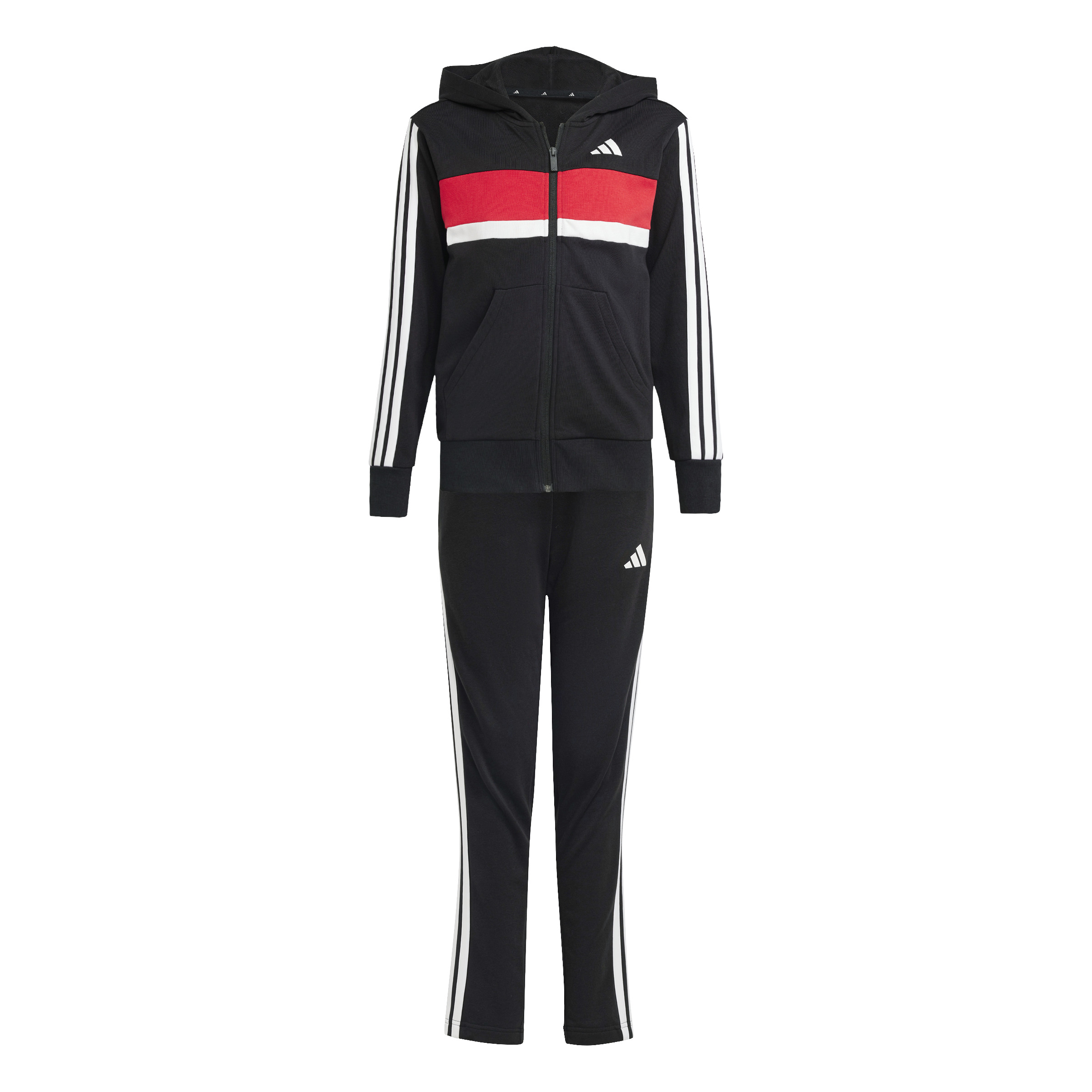 ADIDAS J 3S TIB FT TS BLACK/WHITE/PURRUB – Bild 2