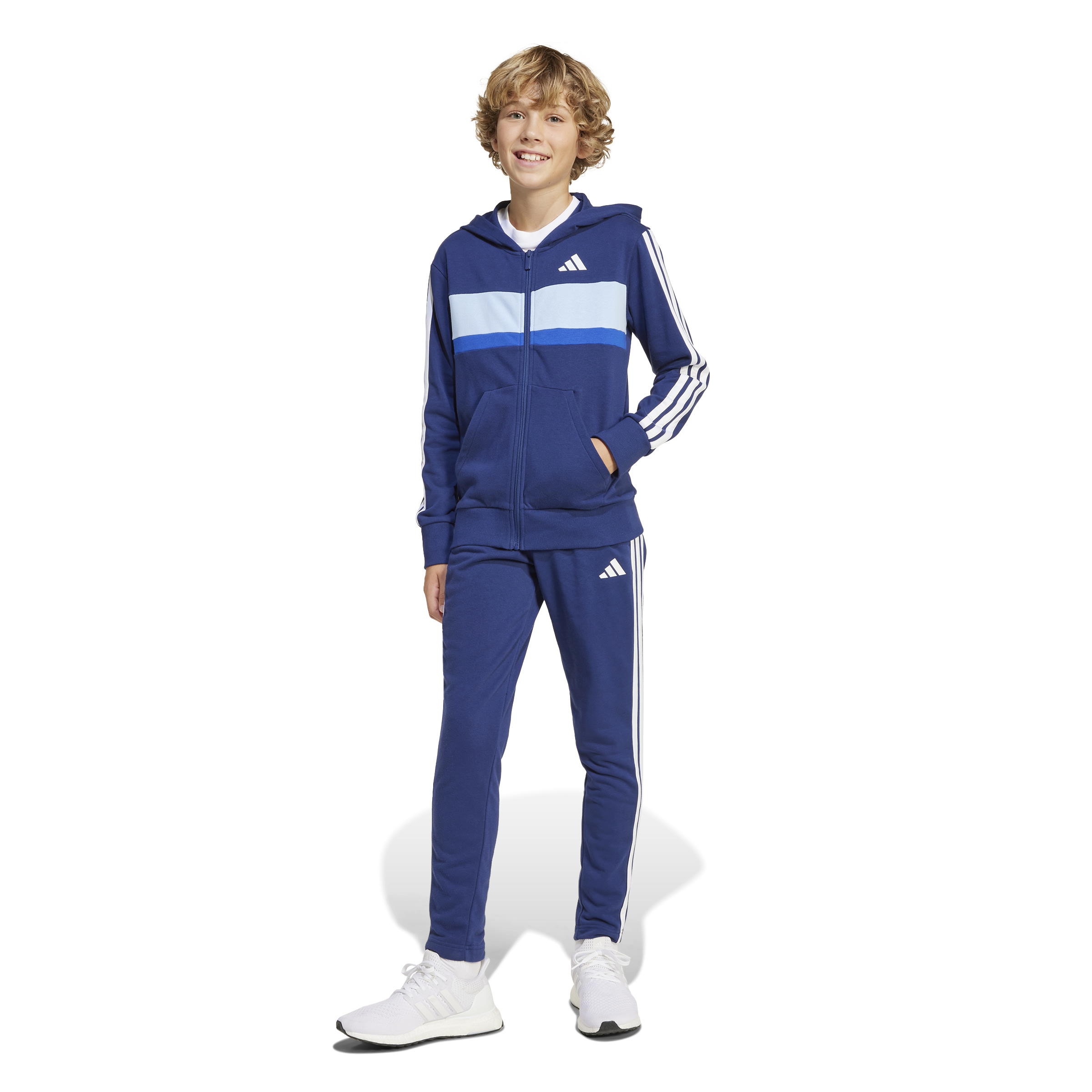 ADIDAS J 3S TIB FT TS DKBLUE/WHITE/GLOBLU – Bild 5
