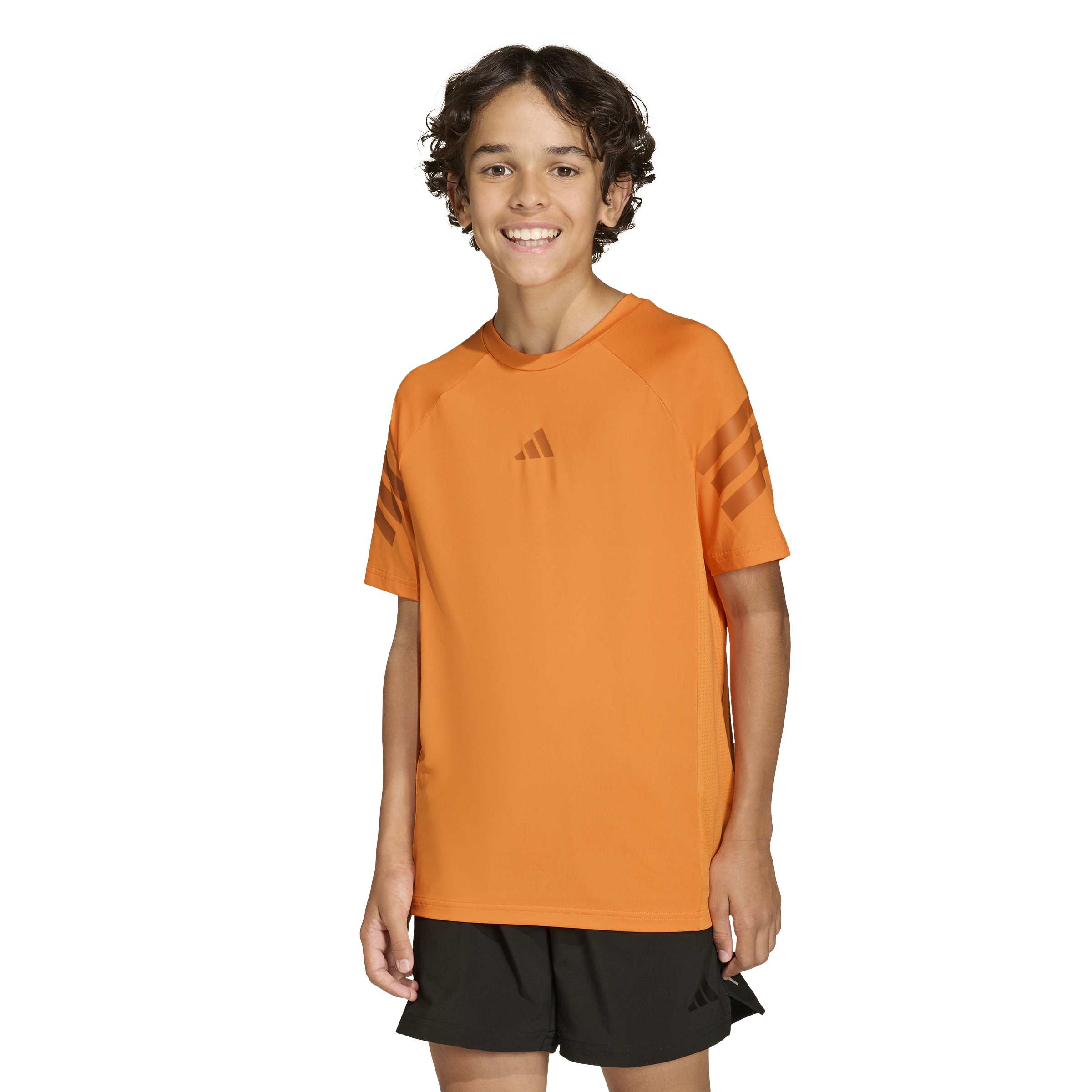 ADIDAS J SPI 3S TEE PUOR/FOXORA – Bild 2