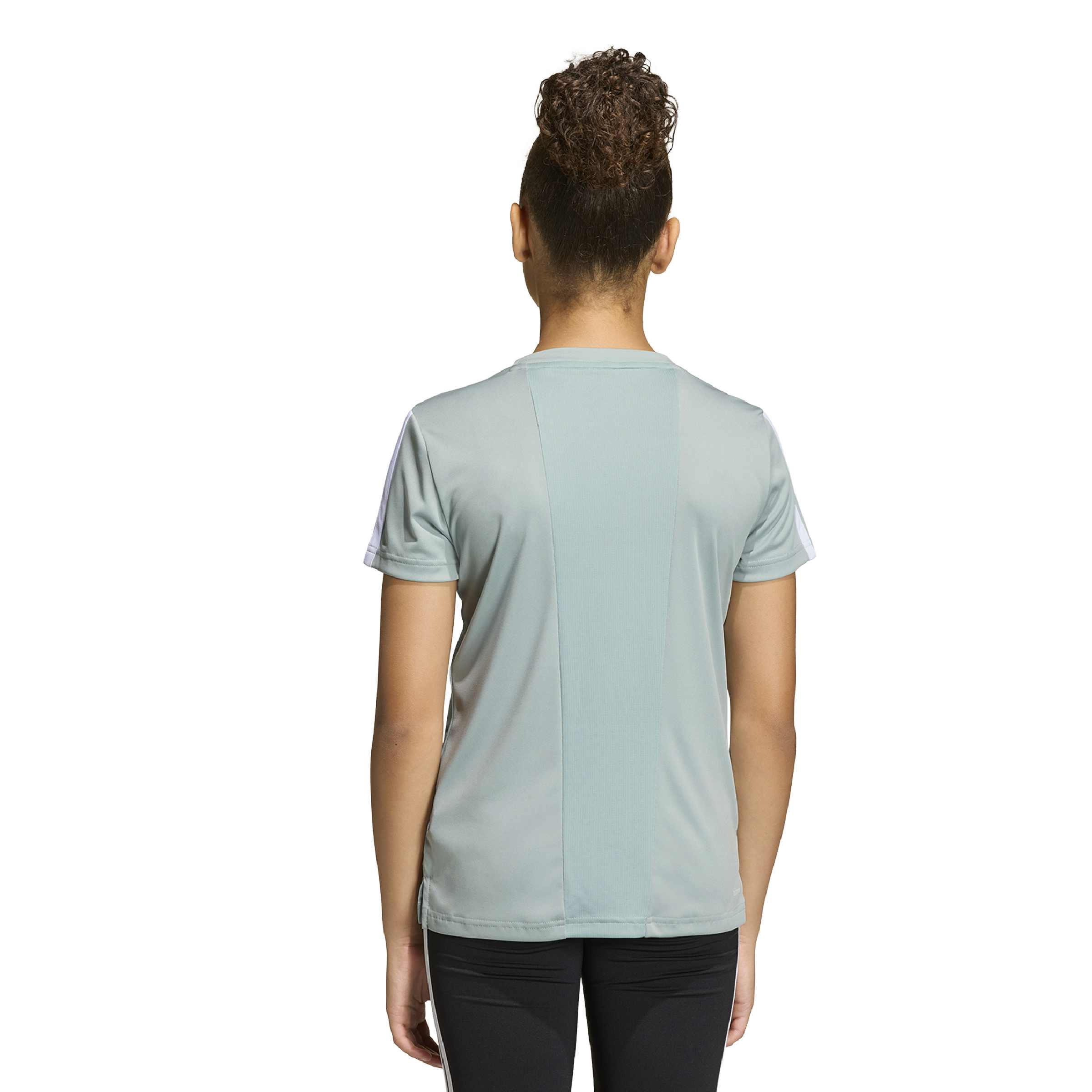 ADIDAS JG TR-ES 3S TEE WOSA/WHITE – Bild 3