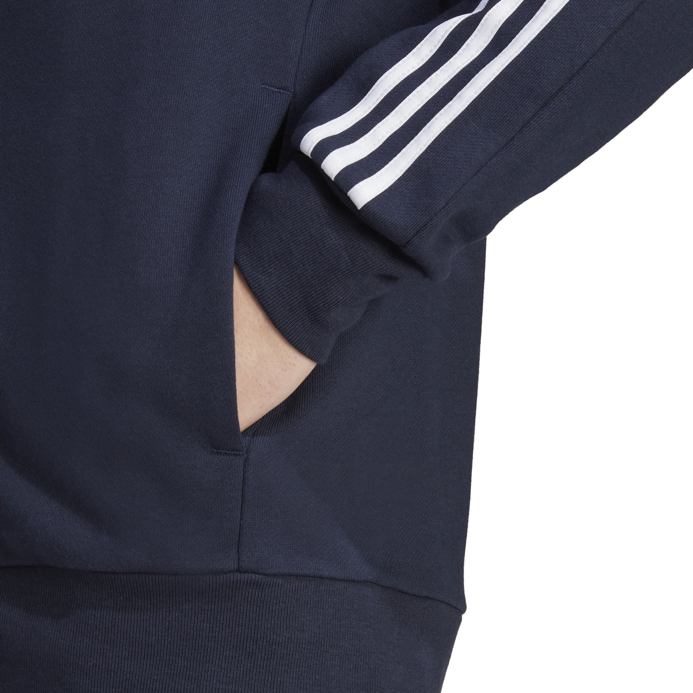 ADIDAS M 3S FT FZ HD LEGINK/WHITE – Bild 7