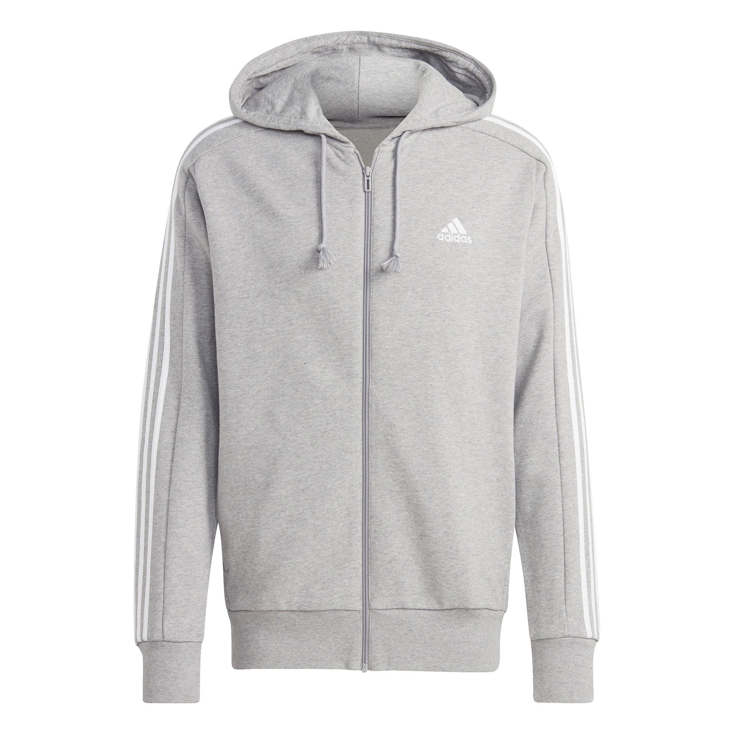ADIDAS M 3S FT FZ HD MGREYH/WHITE – Bild 2