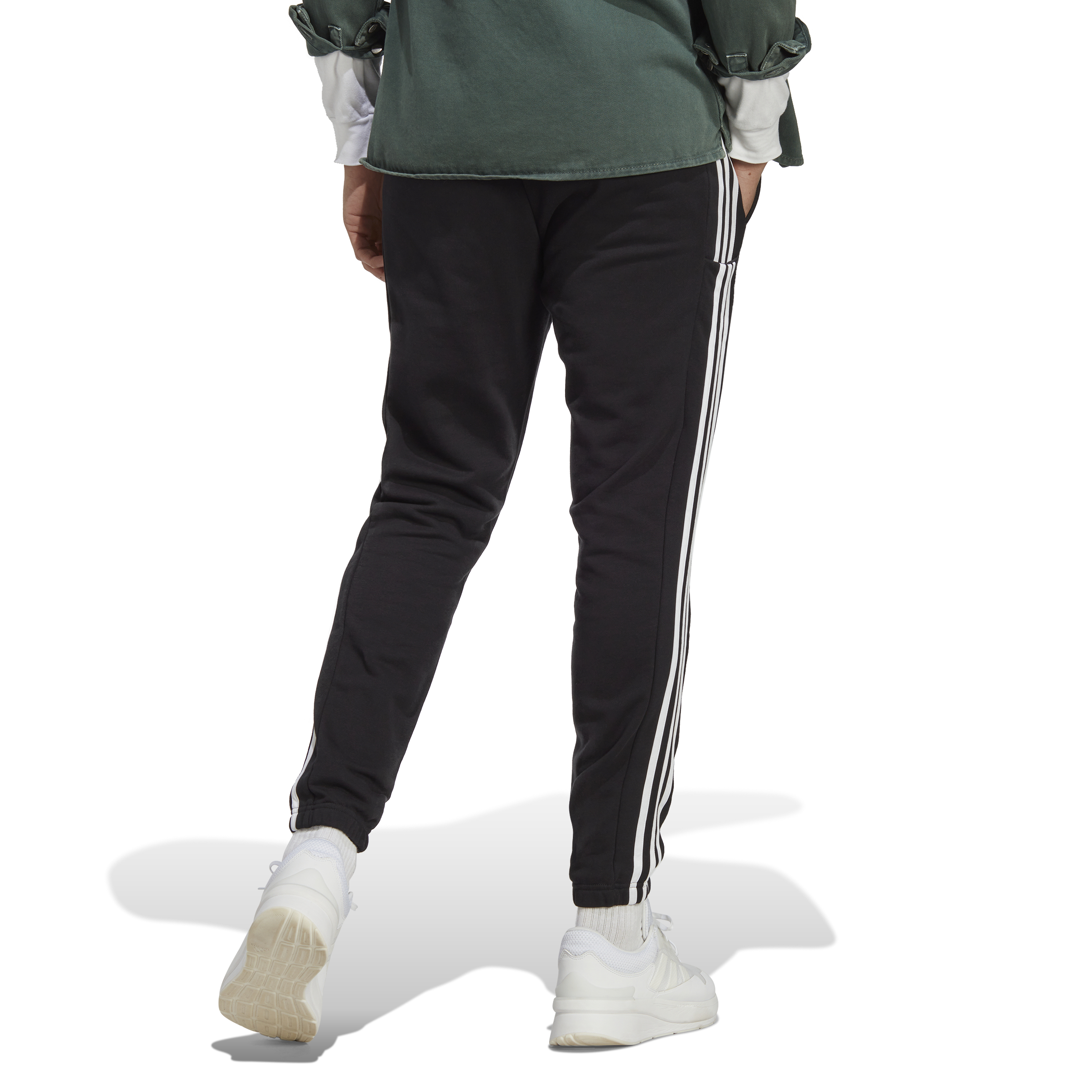 ADIDAS M 3S FT TE PT BLACK/WHITE – Bild 4