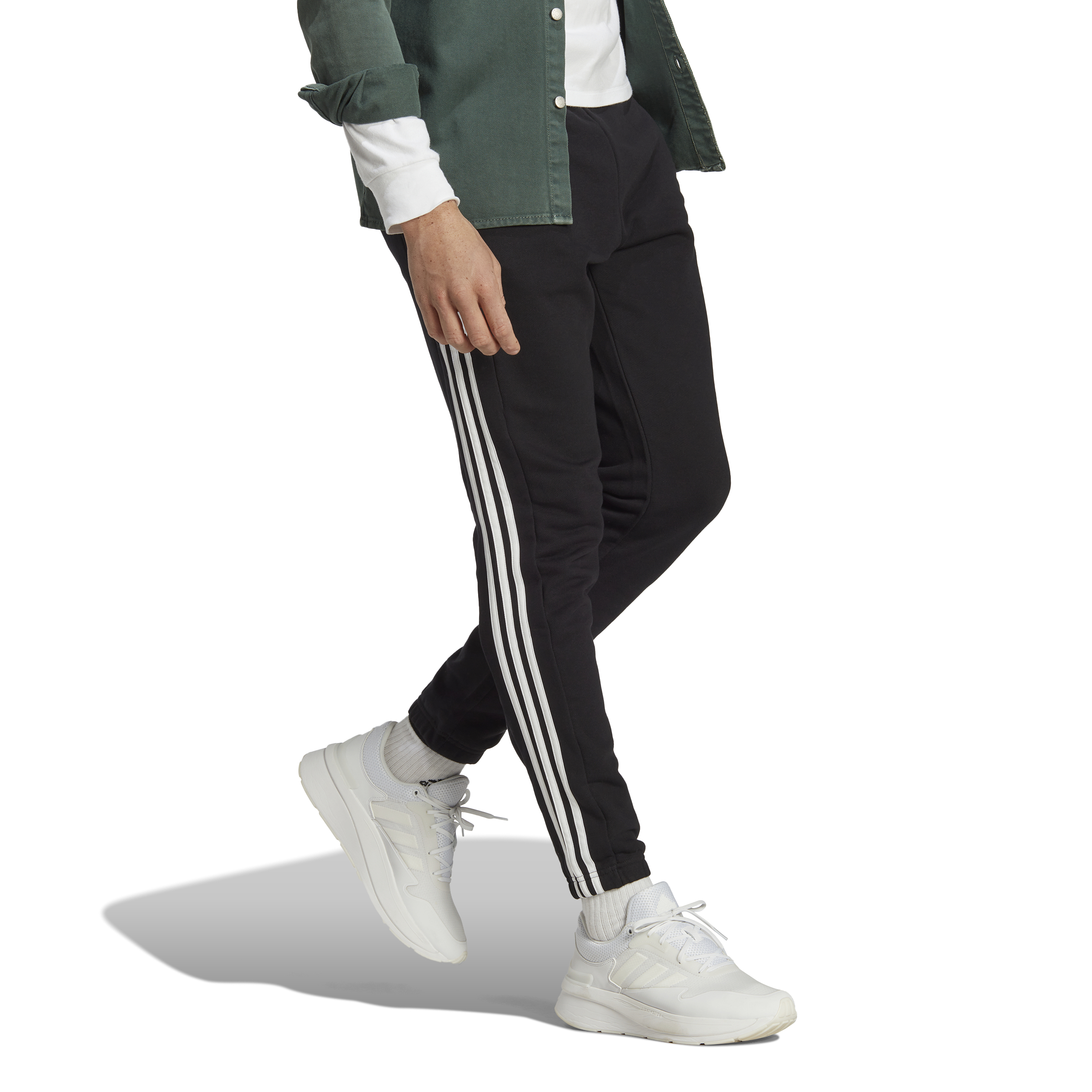 ADIDAS M 3S FT TE PT BLACK/WHITE – Bild 5