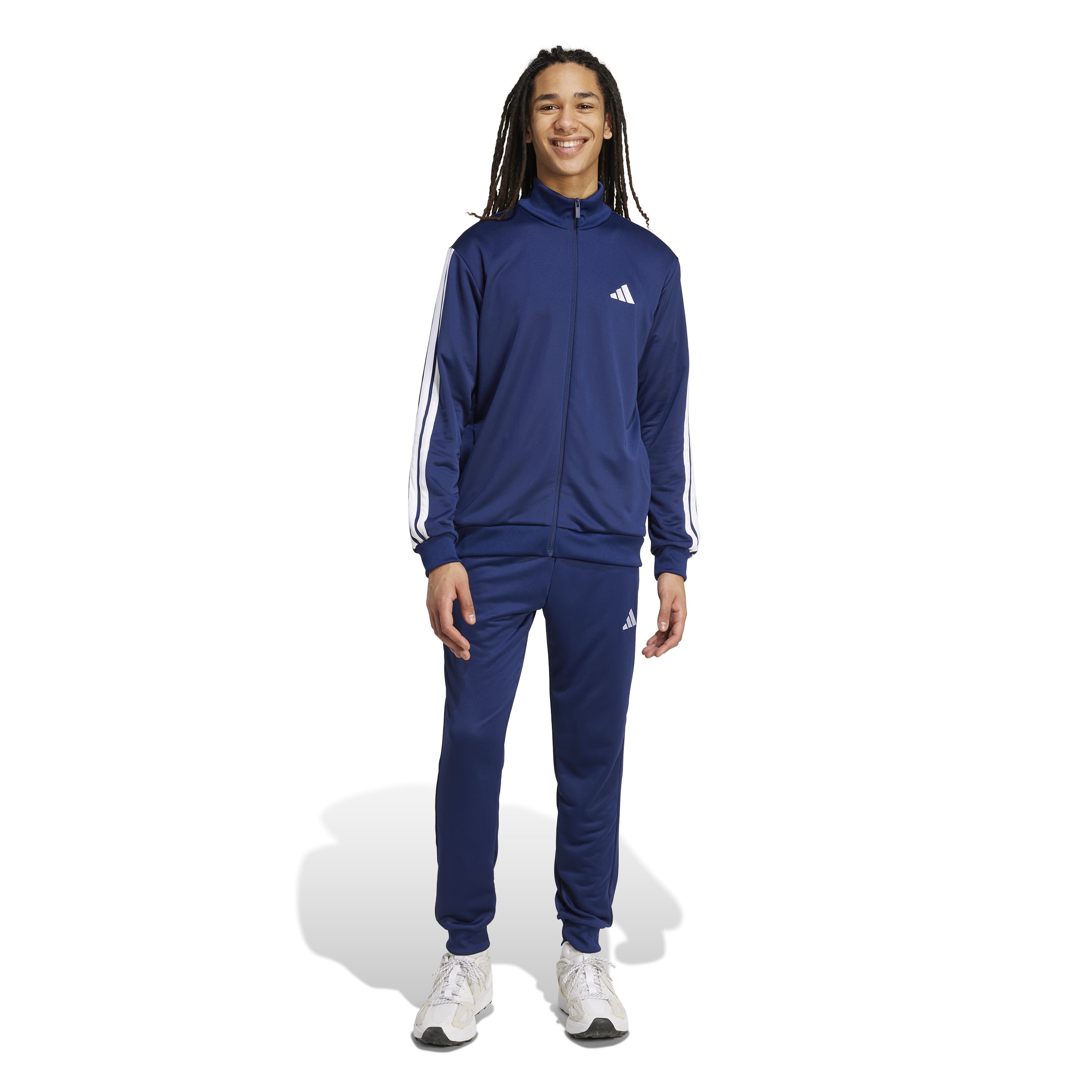 ADIDAS M 3S FT TT TS DKBLUE/WHITE – Bild 4