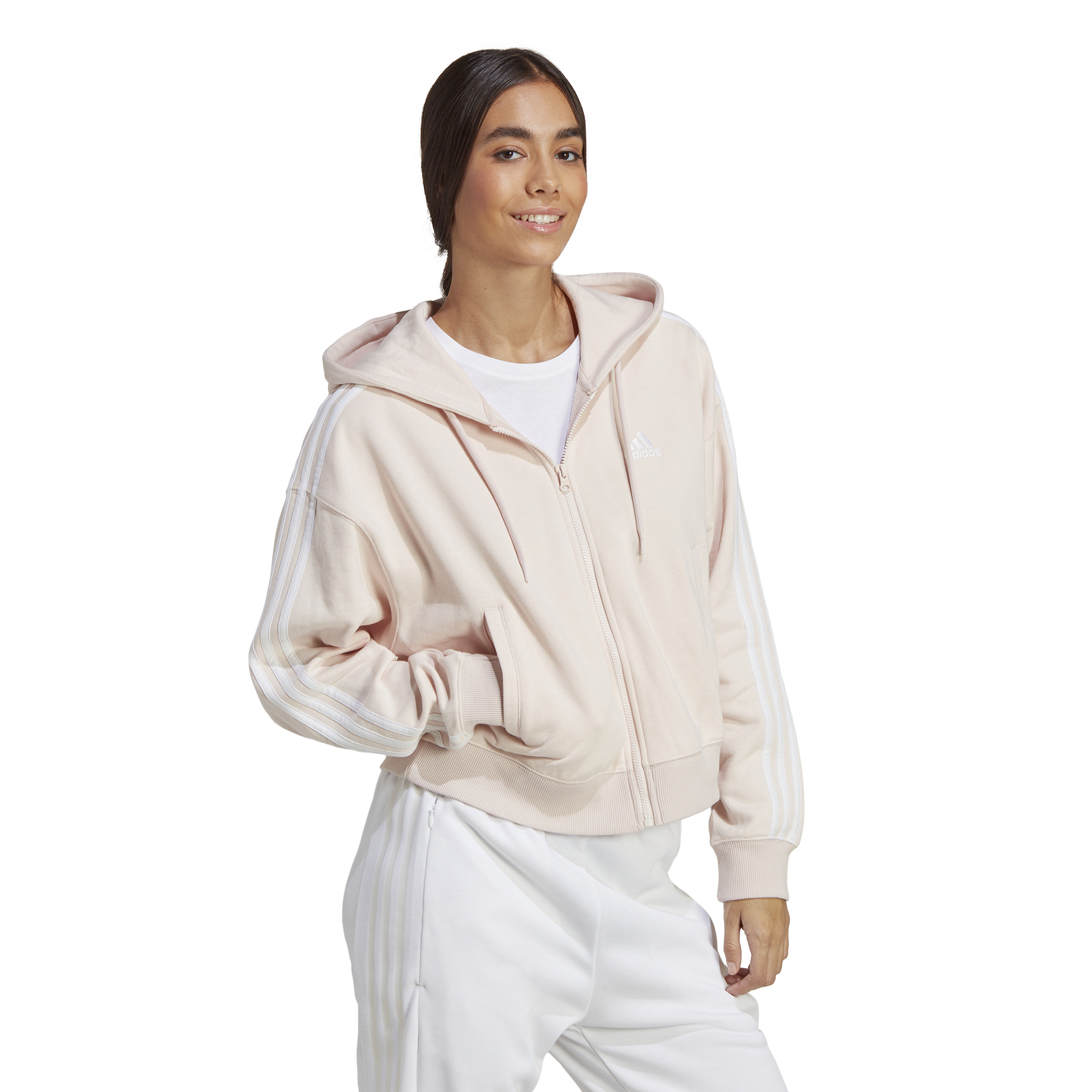 ADIDAS W 3S FT FZ S HD WONQUA/WHITE – Bild 6