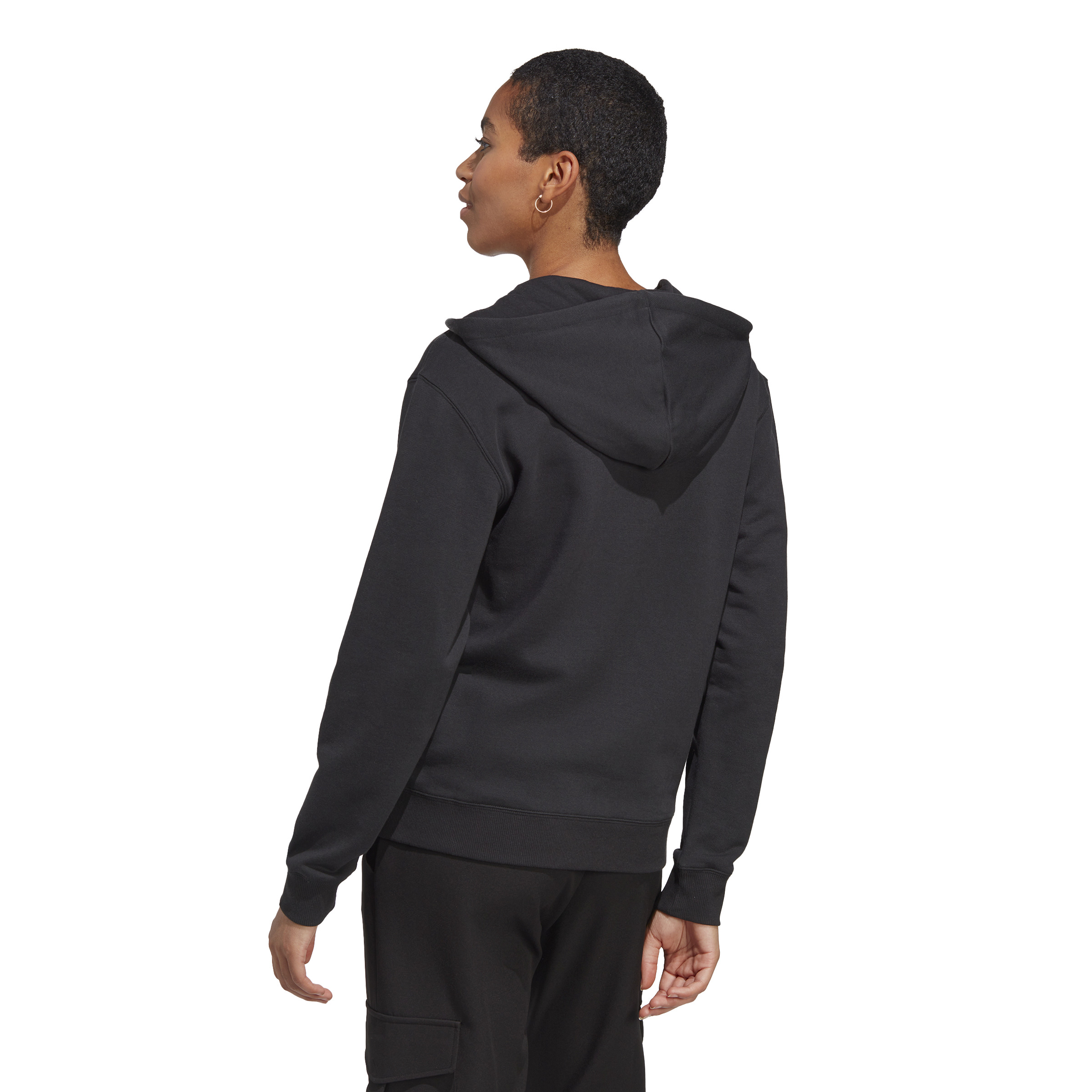 ADIDAS W LIN FT FZ HD BLACK/WHITE – Bild 4