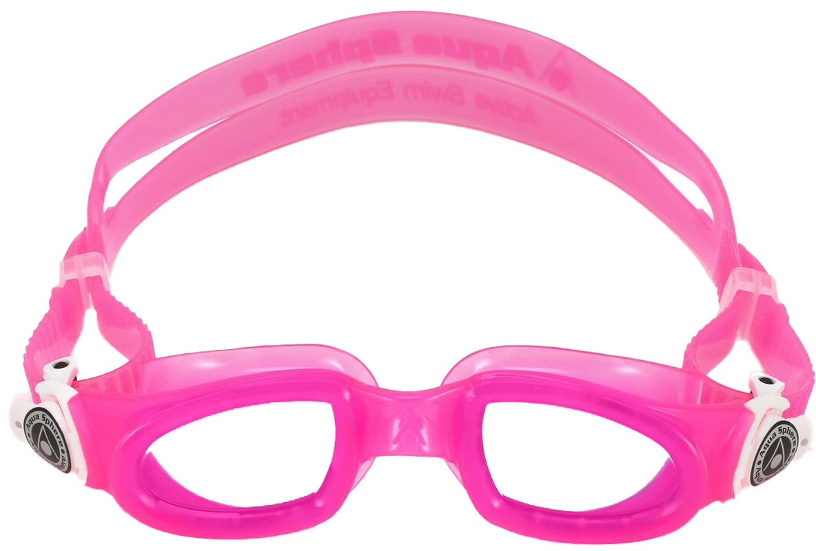 AQUA SPHERE MOBY KID HELLES GLAS PINK WHITE LENS CLEAR