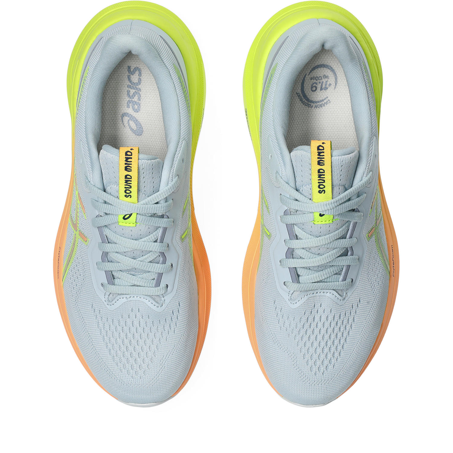 Asics GT-1000 13 PARIS COOL GREY/SAFETY YELLOW – Bild 4