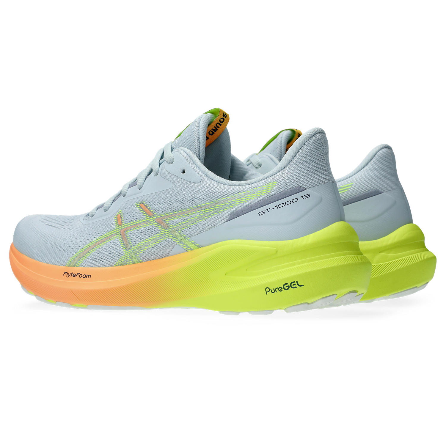 Asics GT-1000 13 PARIS COOL GREY/SAFETY YELLOW – Bild 7