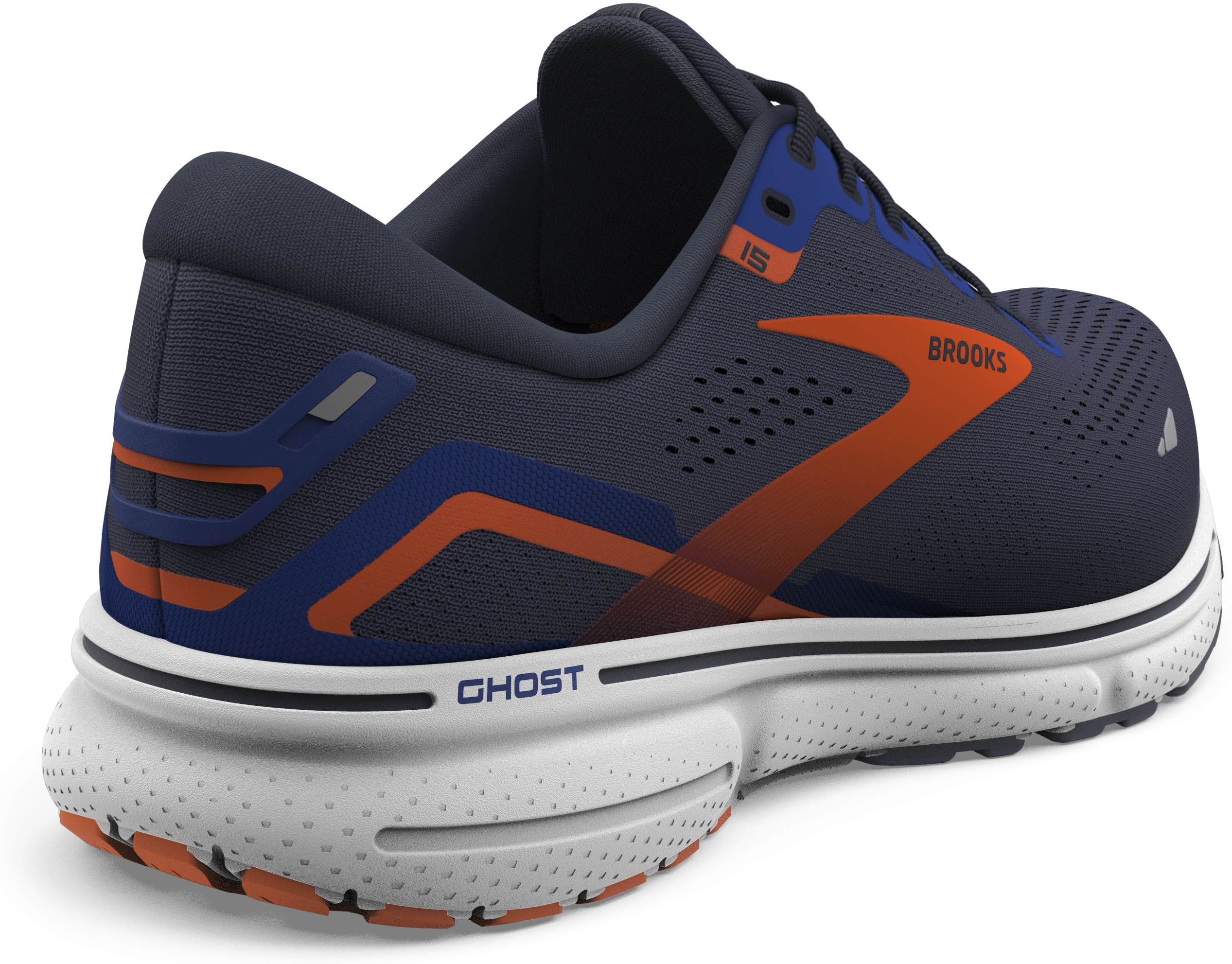 BROOKS Ghost 15 PEACOAT/ORANGE/SURF THE WEB – Bild 6