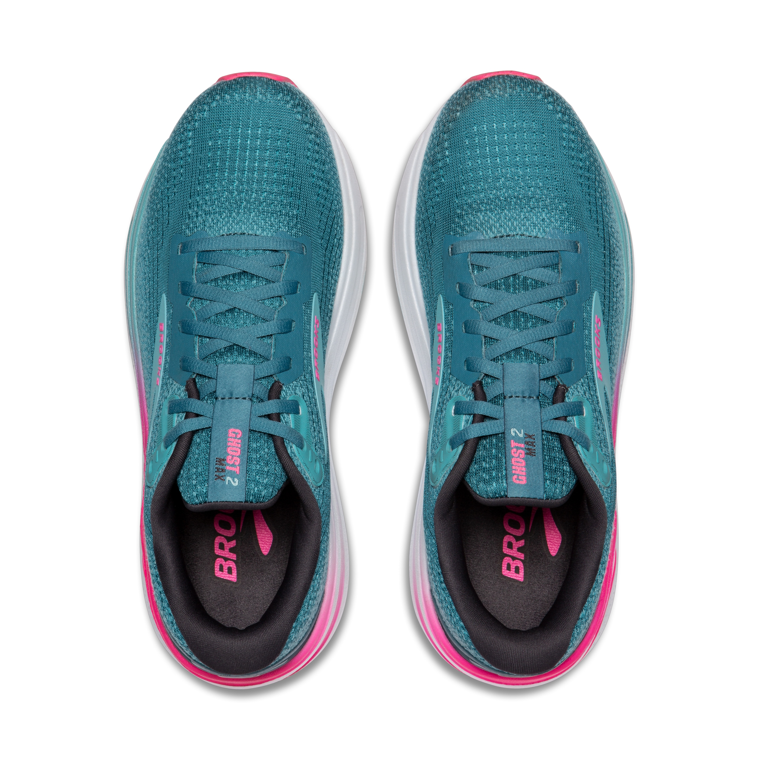 BROOKS Ghost Max 2 STORM BLUE/KNOCKOUT PINK/AQUA – Bild 3