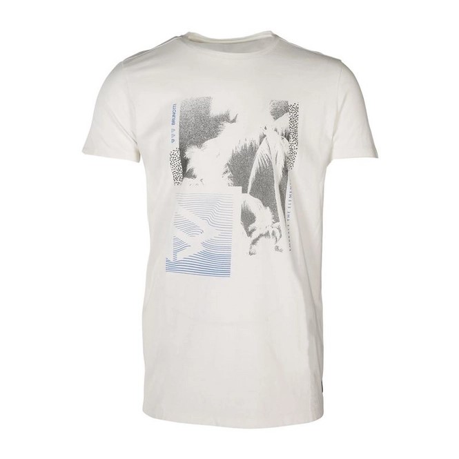 BRUNOTTI Tim Print Mens T-shirt BLUE WAVE