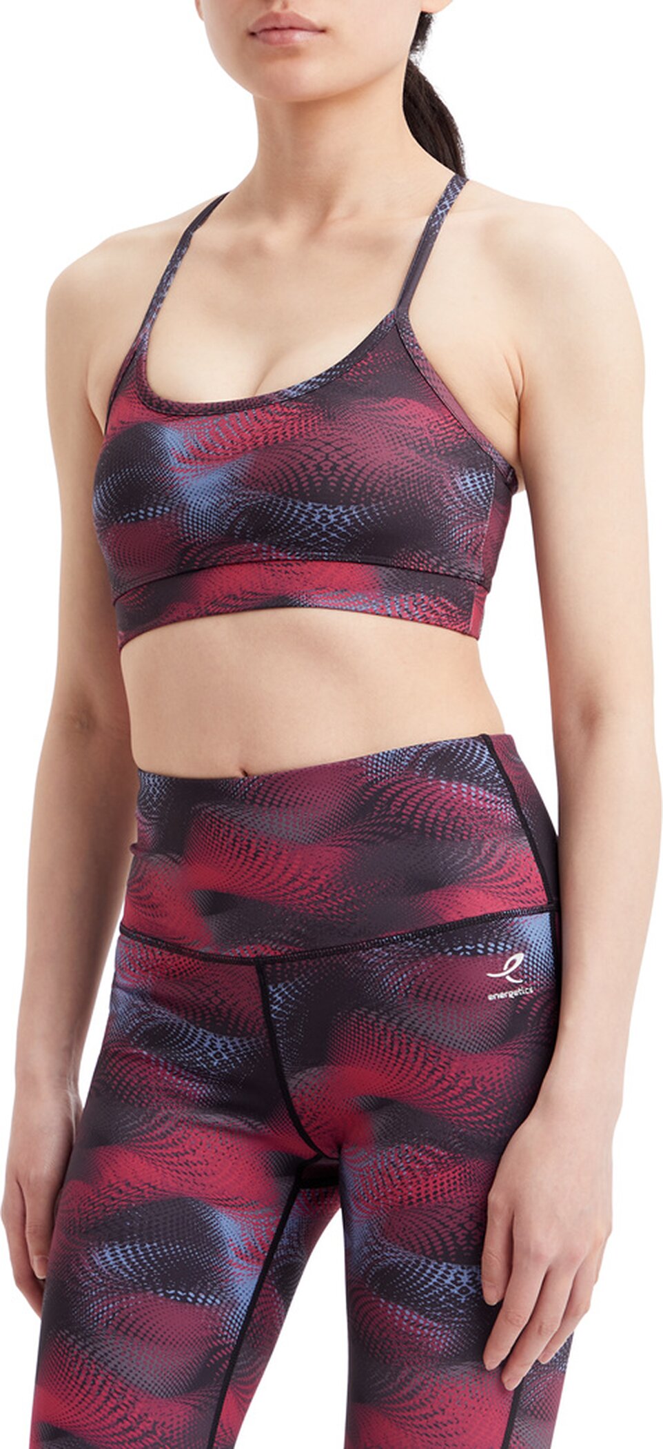 ENERGETICS Da.-Sport-BH Gigi V W AOP-/RED WINE/BLUE – Bild 3