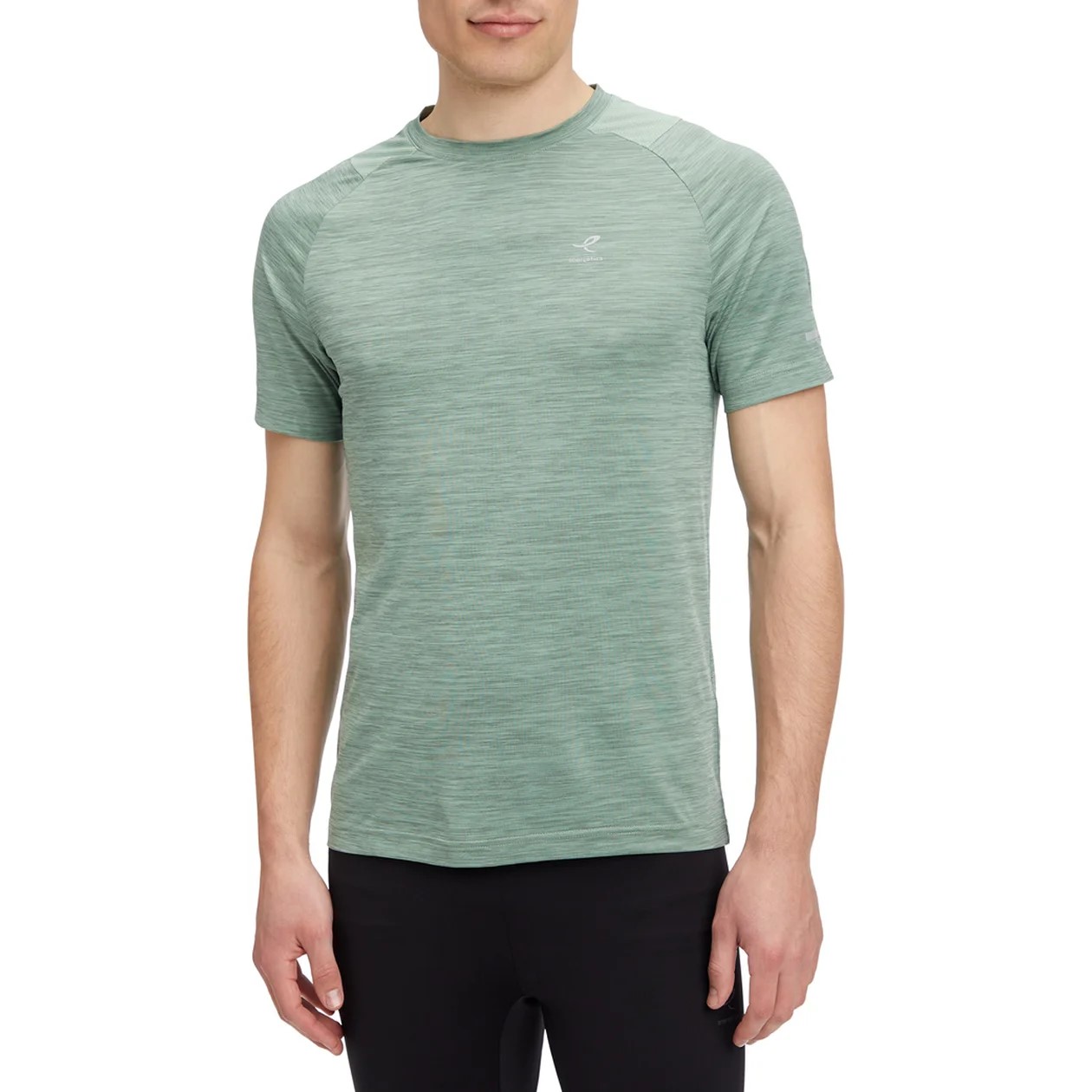 ENERGETICS He.-T-Shirt Ailo SS M MELANGE/BLUE AQUA/GR – Bild 2