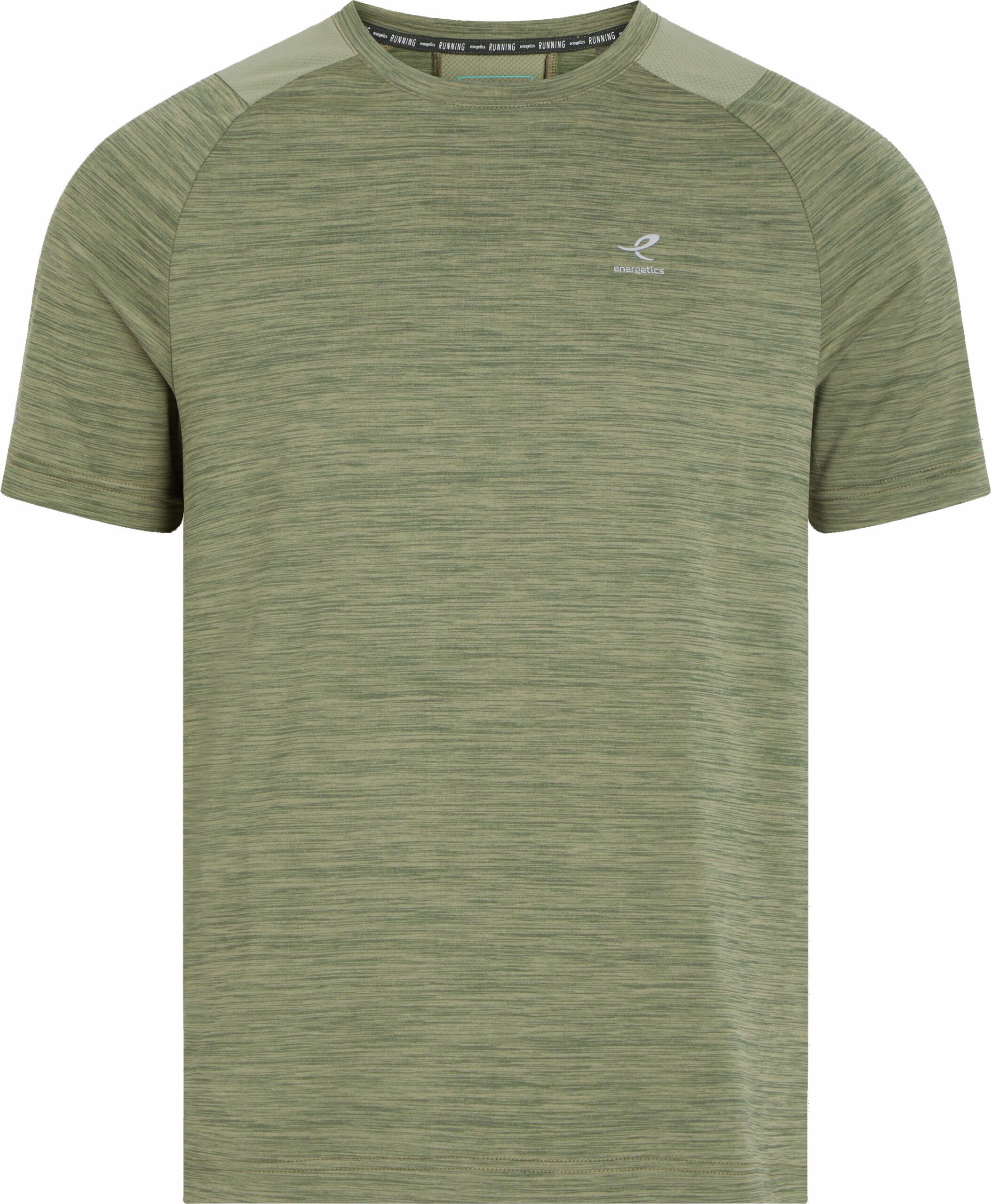 ENERGETICS He.-T-Shirt Ailo SS M MELANGE/GREEN/GREEN