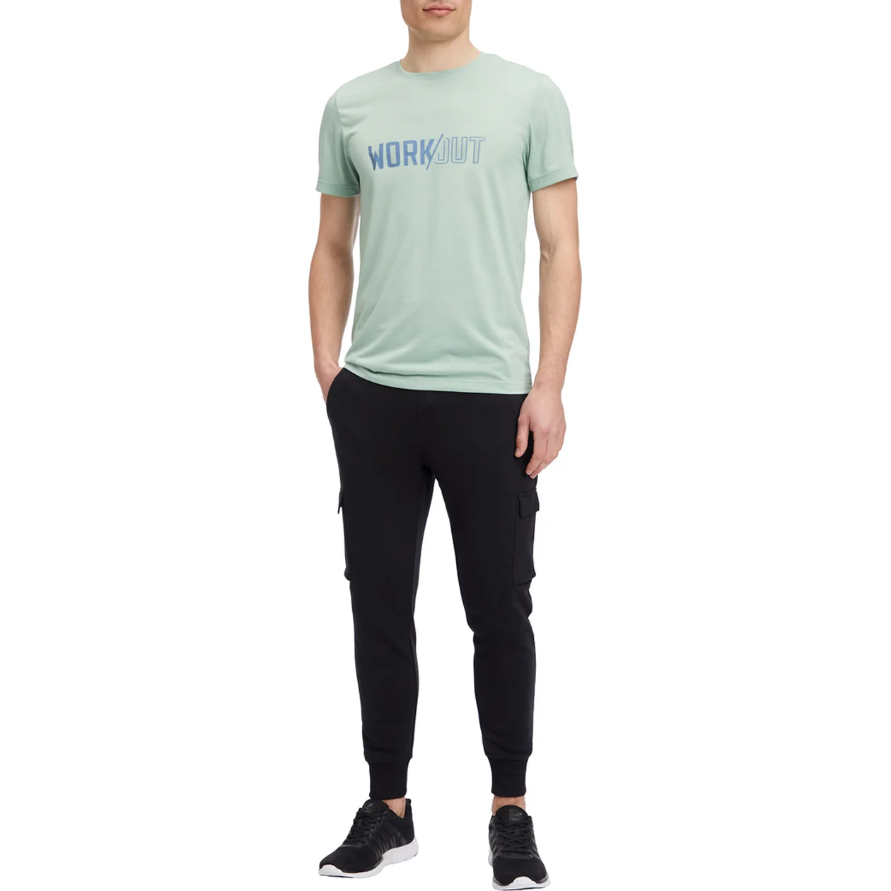 ENERGETICS He.-T-Shirt Tommi III SS M BLUE AQUA/NAVY – Bild 2