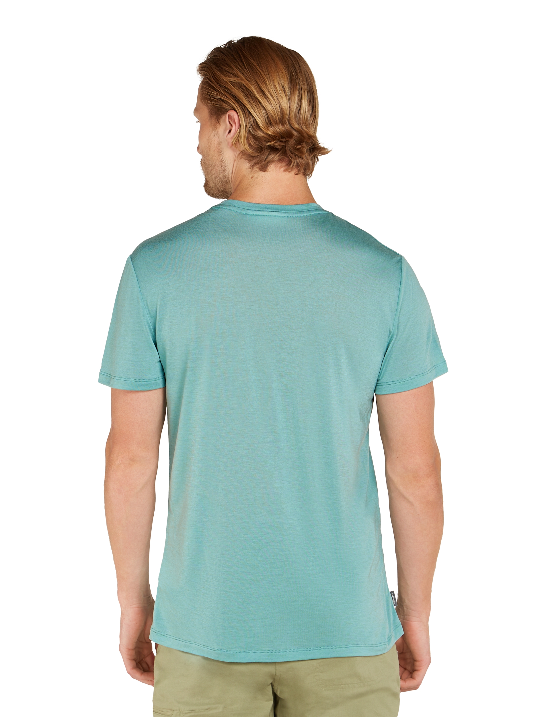 ICEBREAKER M Mer Core SS Tee Ski Stripes CLOUD RAY – Bild 6