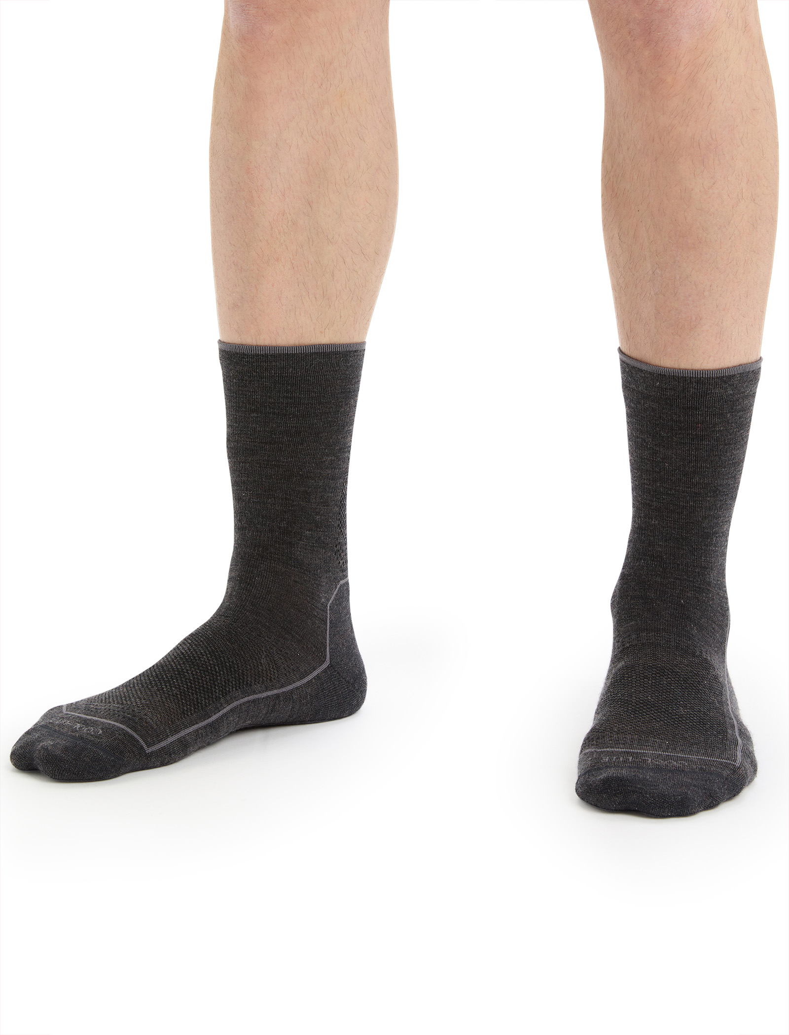ICEBREAKER Men Hike_Cool-Lite 3Q Crew JET HTHR/MONSOON