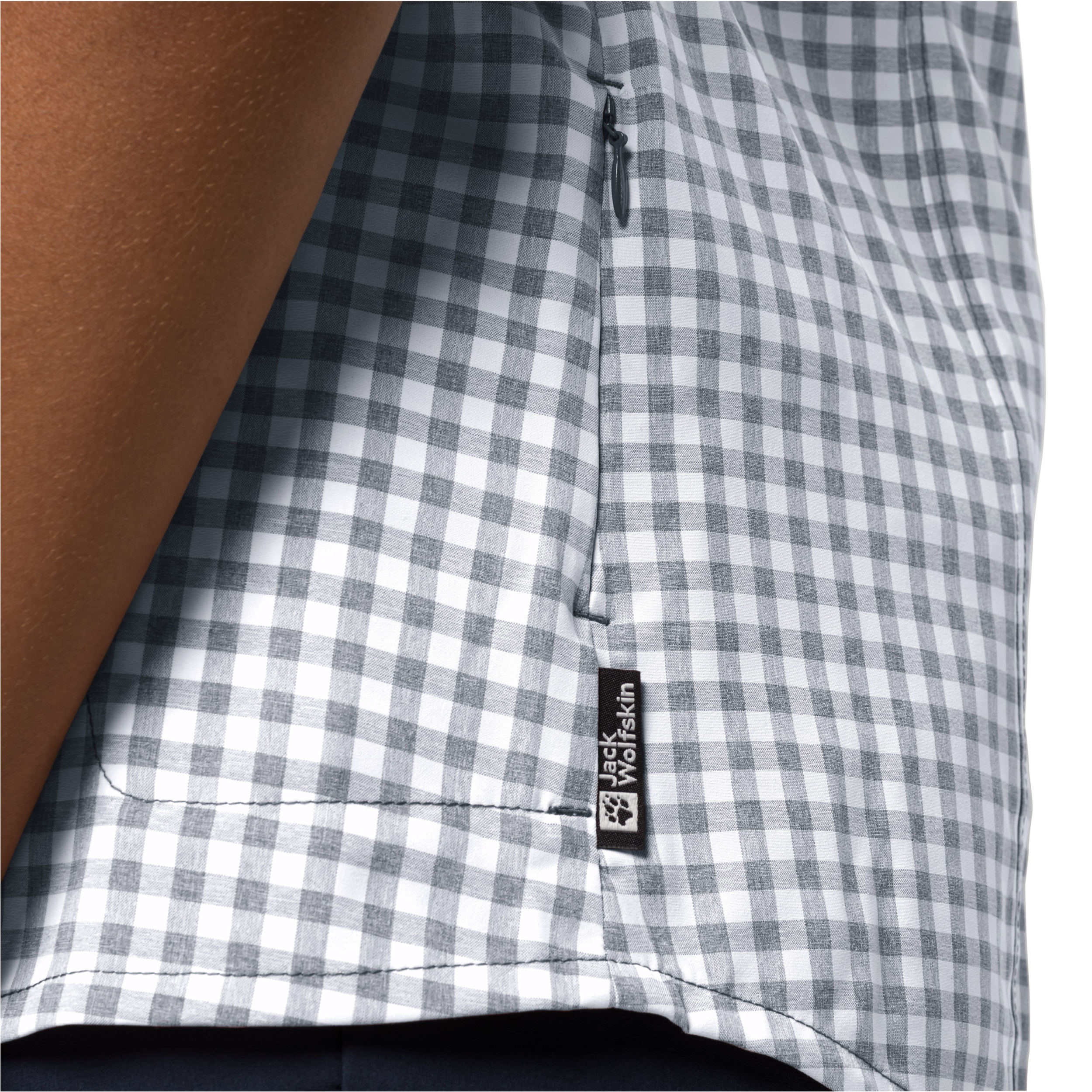 JACK WOLFSKIN KEPLER SHIRT W NIGHT BLUE CHECKS – Bild 4