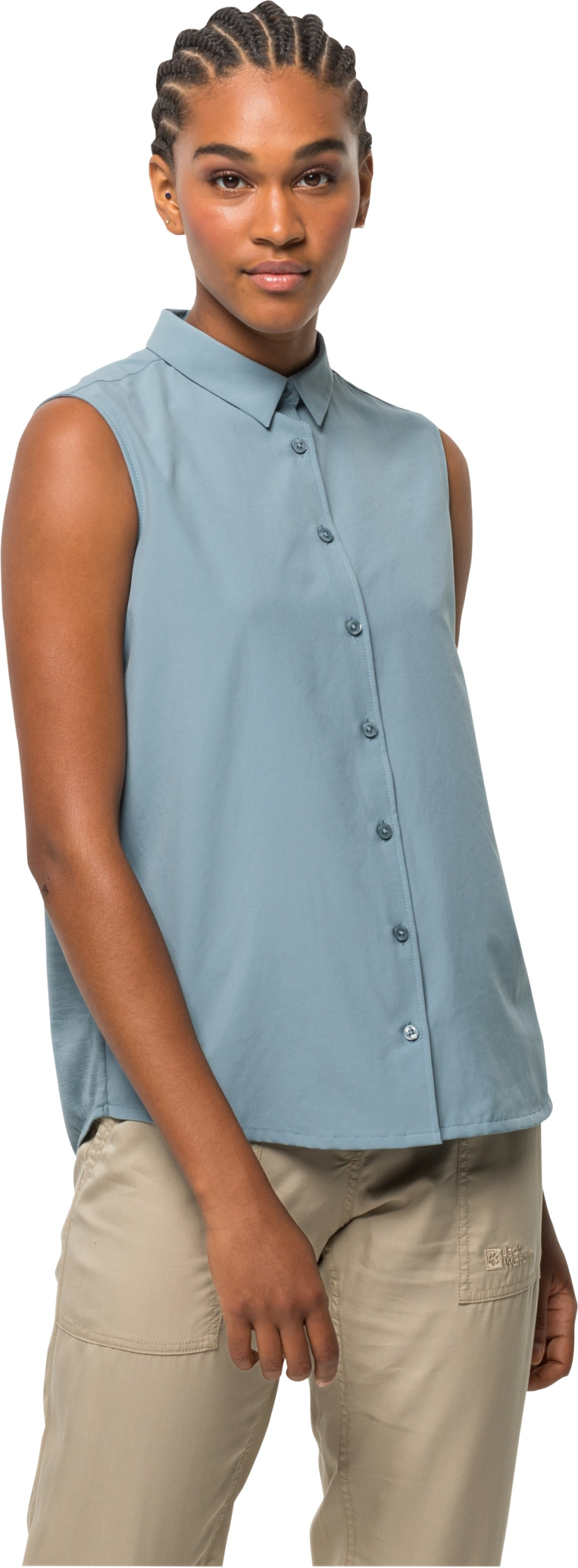 JACK WOLFSKIN SONORA SLEEVELESS SHIRT W CITADEL – Bild 2