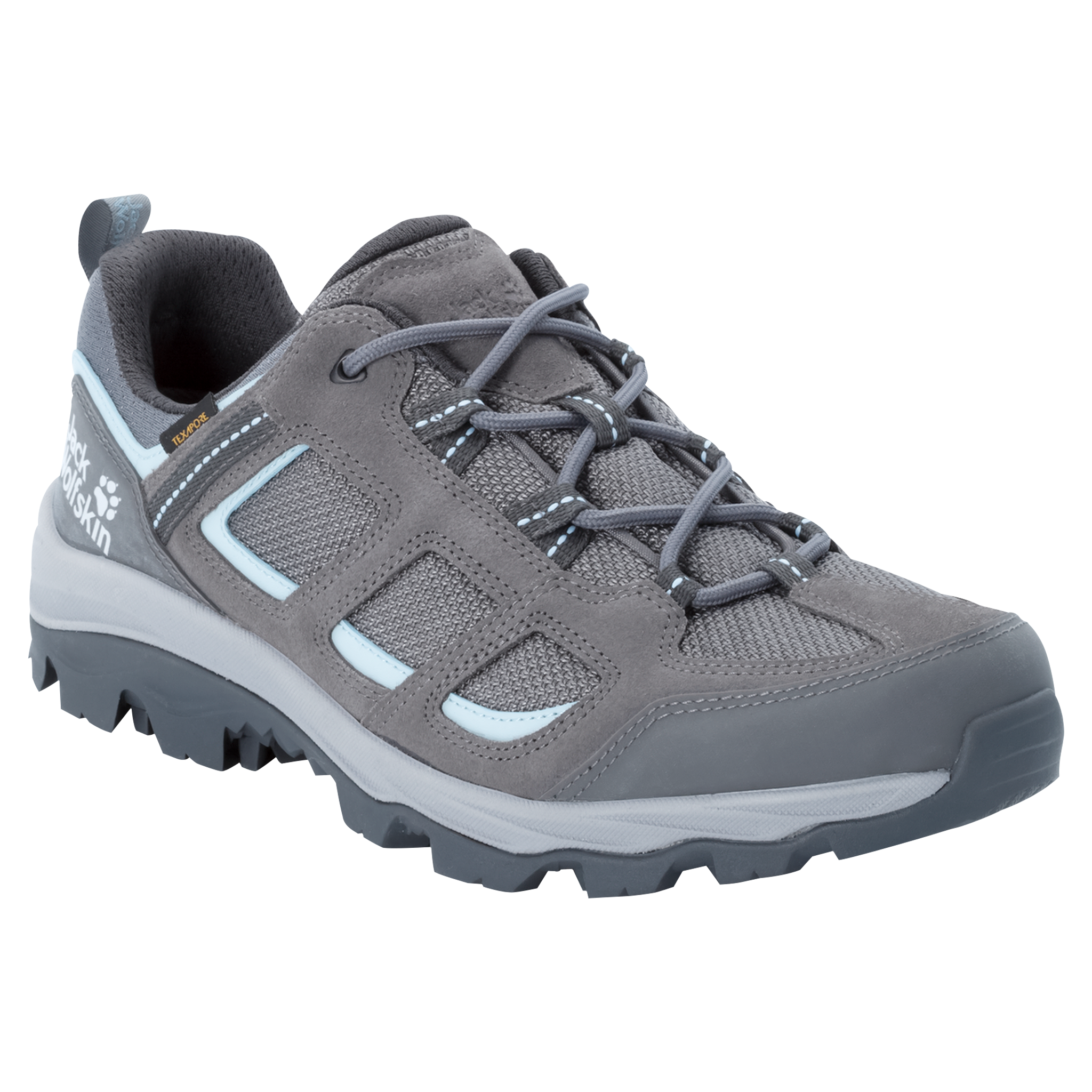 JACK WOLFSKIN VOJO 3 TEXAPORE LOW W TARMAC GREY / LIGHT BLUE