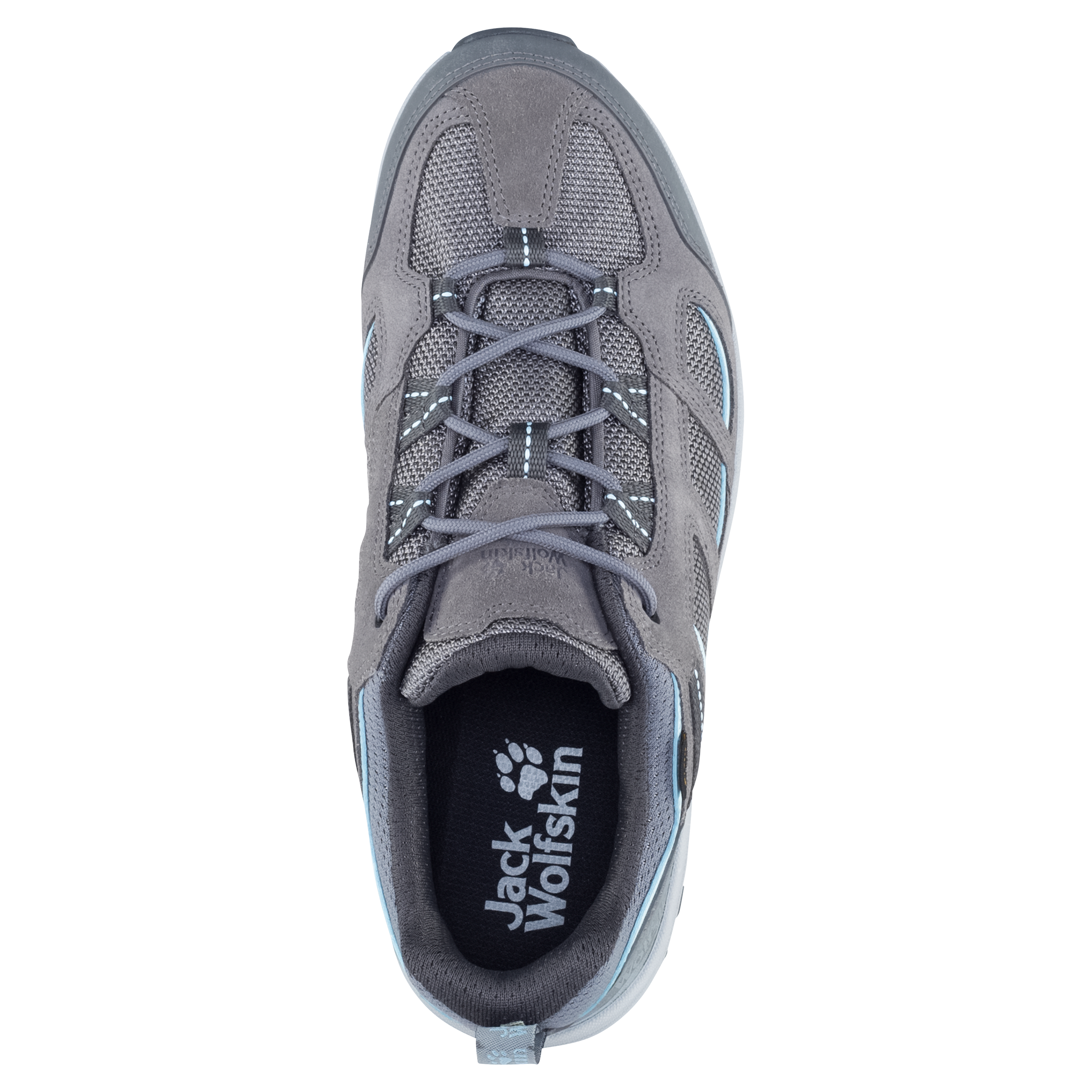 JACK WOLFSKIN VOJO 3 TEXAPORE LOW W TARMAC GREY / LIGHT BLUE – Bild 3