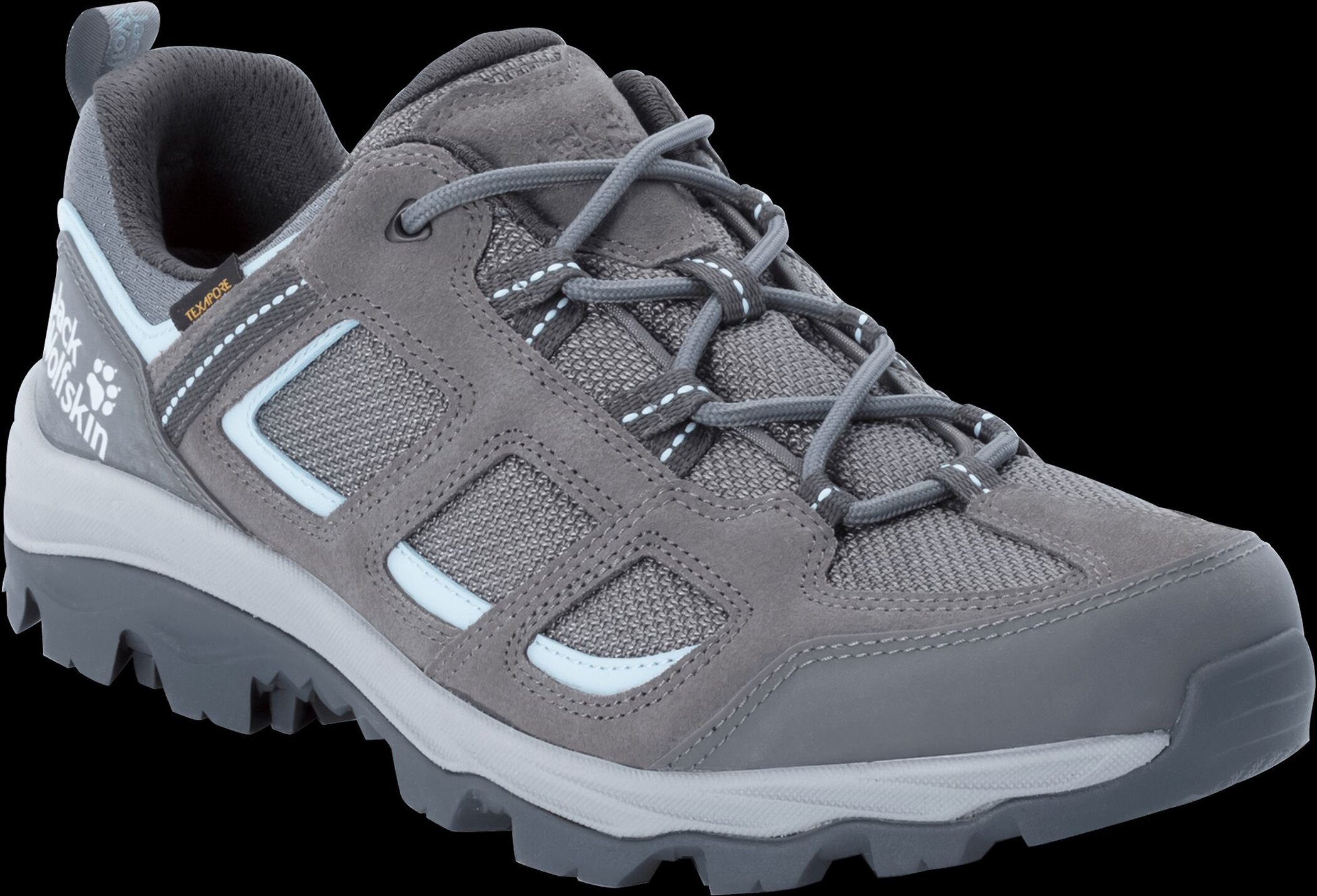 JACK WOLFSKIN VOJO 3 TEXAPORE LOW W TARMAC GREY / LIGHT BLUE – Bild 6