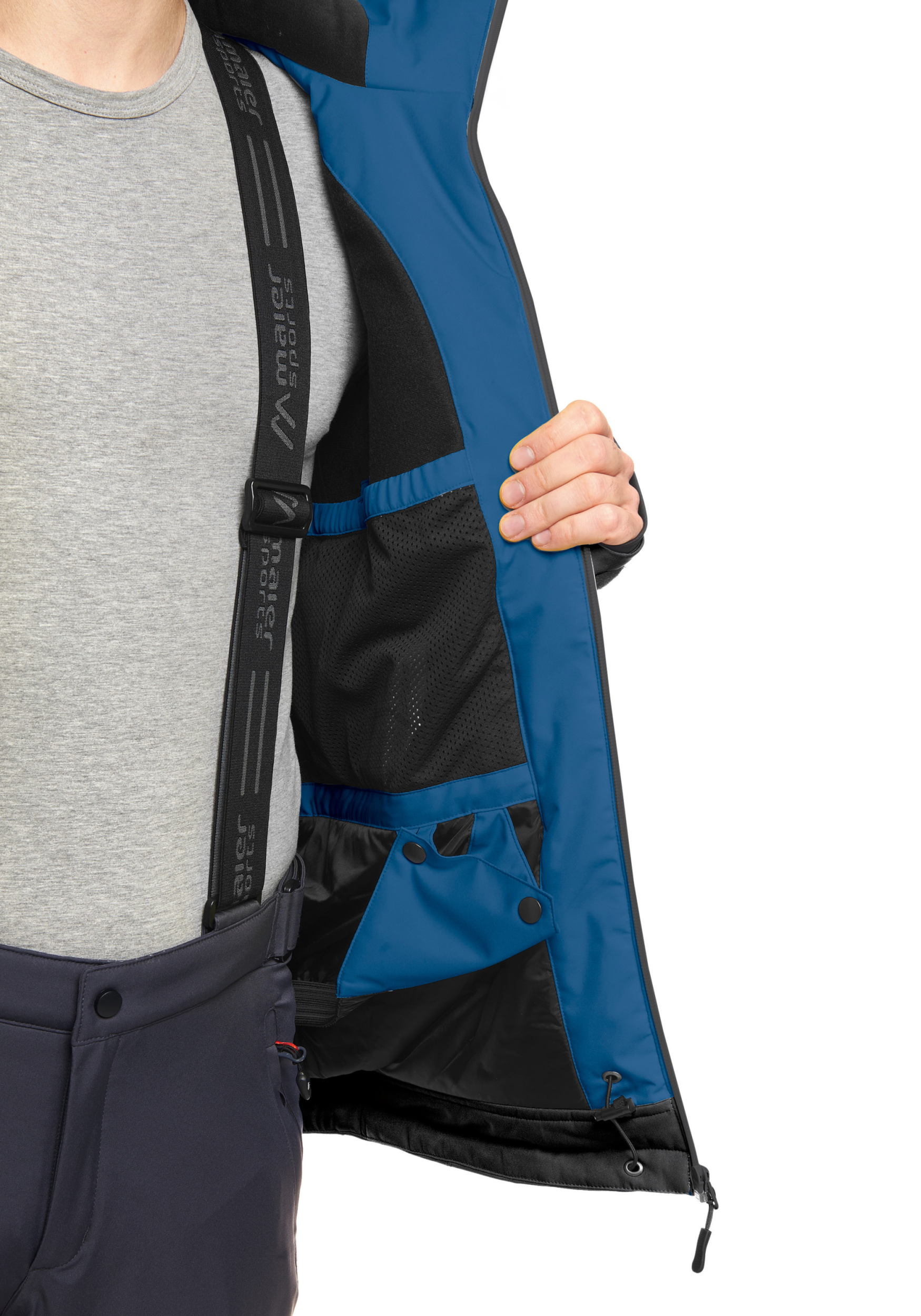 MAIER SPORTS Karleiten M He-Jacke mTEX el. BLACK/AZTEC/MARYP – Bild 3